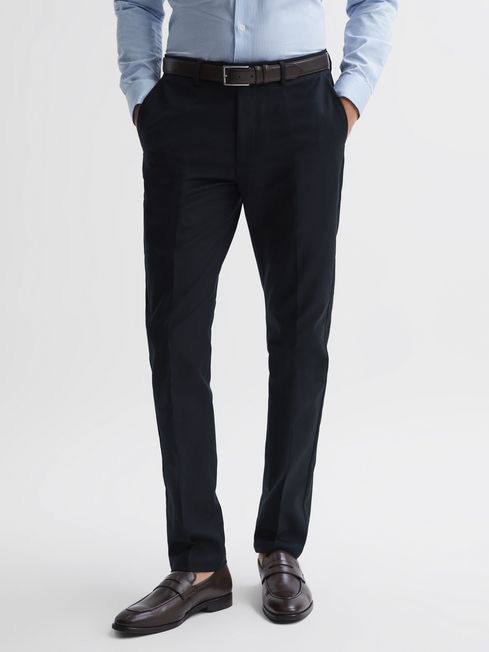 Reiss NEW Men’s Reiss Westford Slim Chino Pant Navy 34 Waist Size 34R - 1 Thumbnail