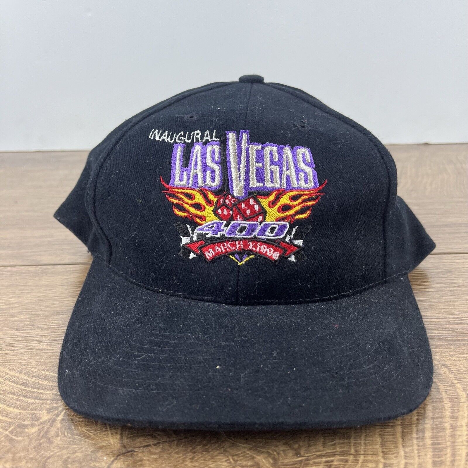 Other Las Vegas 400 Hat March 1998 Hat Black Hat Adjustable Black Size ONE SIZE - 4 Thumbnail