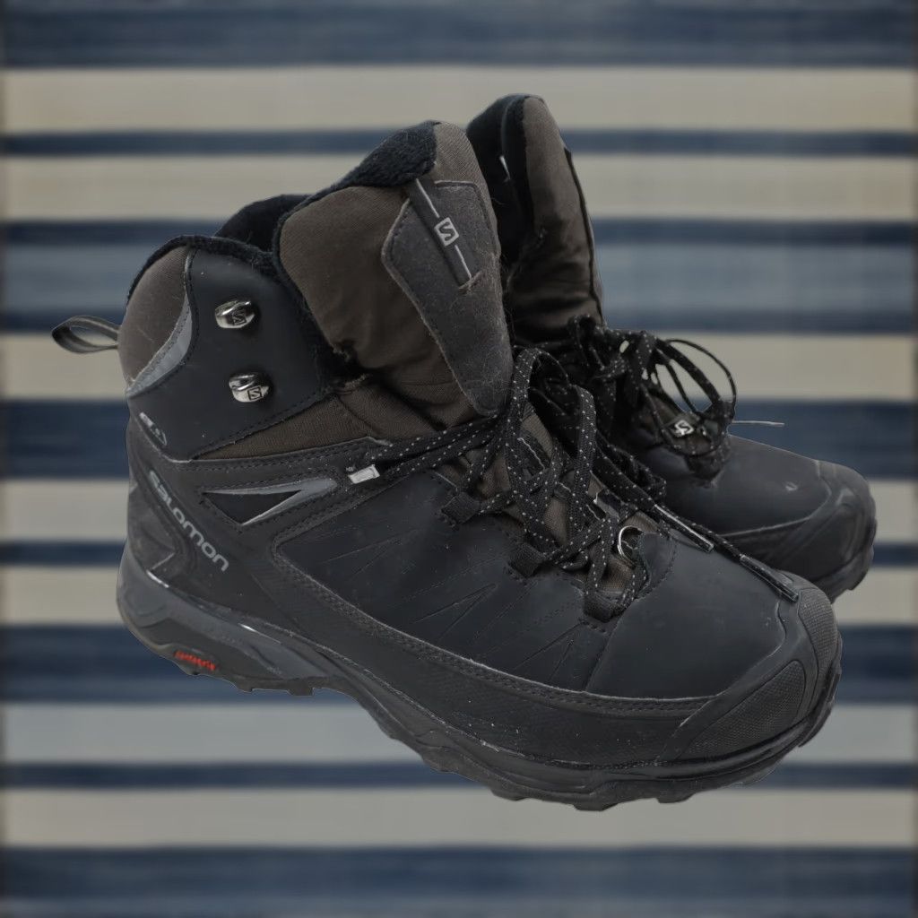 Salomon VINTAGE Salomon X Ultra Mid Winter CS WP Boots Men 7 Black Hiking Boots Size US 7 / EU 40 - 1 Thumbnail