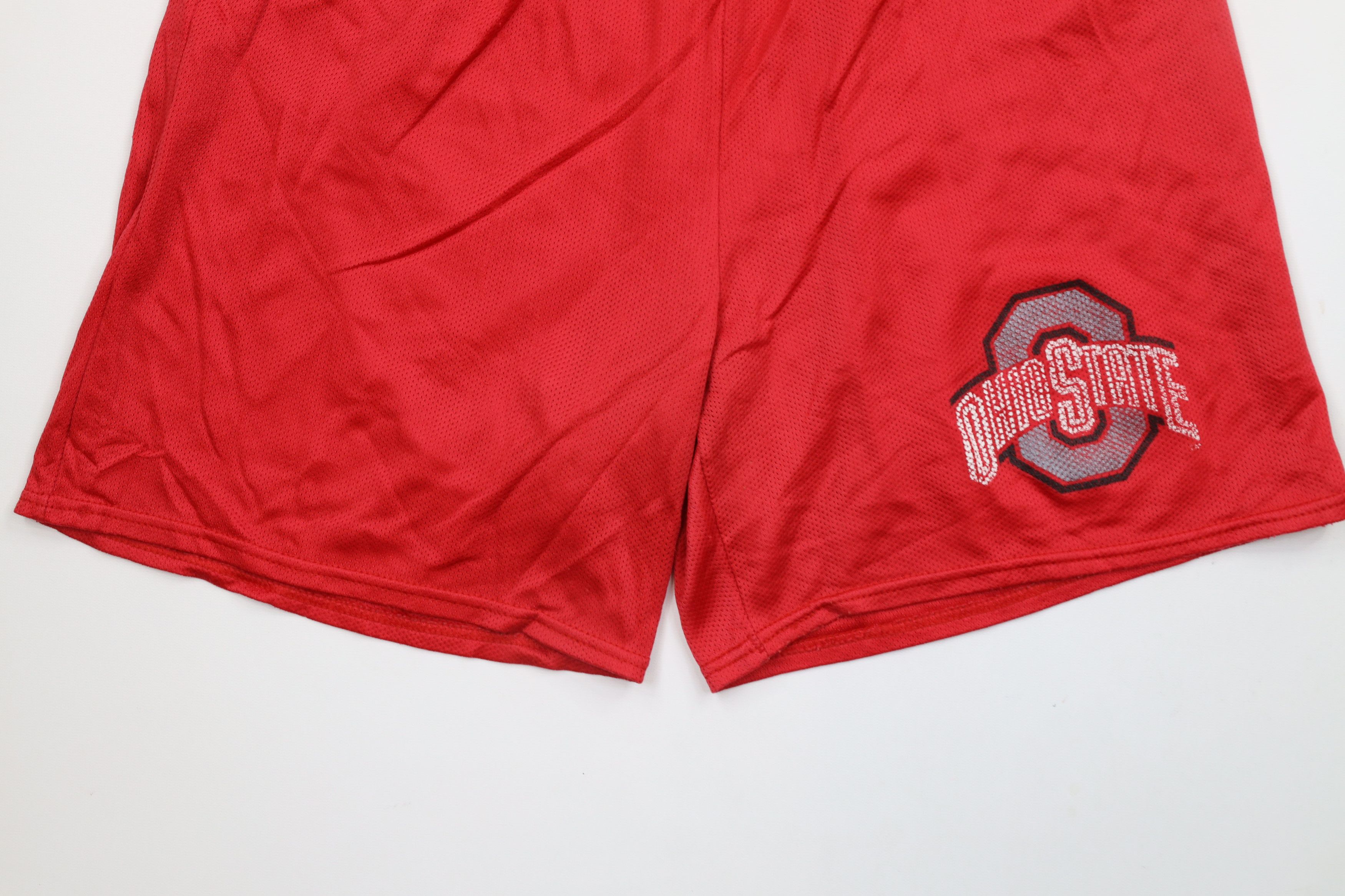 Vintage Vintage 90s Ohio State University Above Knee Shorts Red USA Size US 34 / EU 50 - 4 Thumbnail