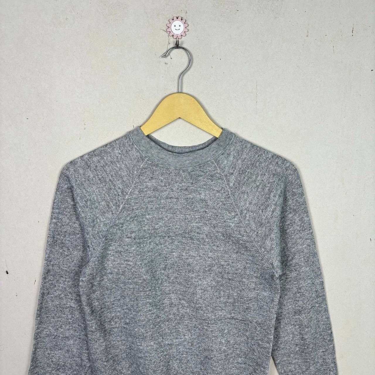 Vintage Vtg 80s Blank Grey Raglan Sweatshirt Made in USA Size US XS / EU 42 / 0 - 3 Thumbnail