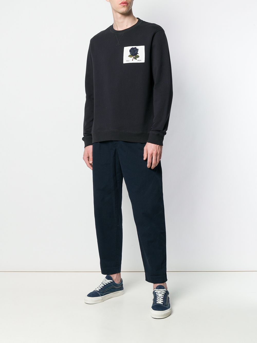 Kent Curwen Rose Patch Sweatshirt