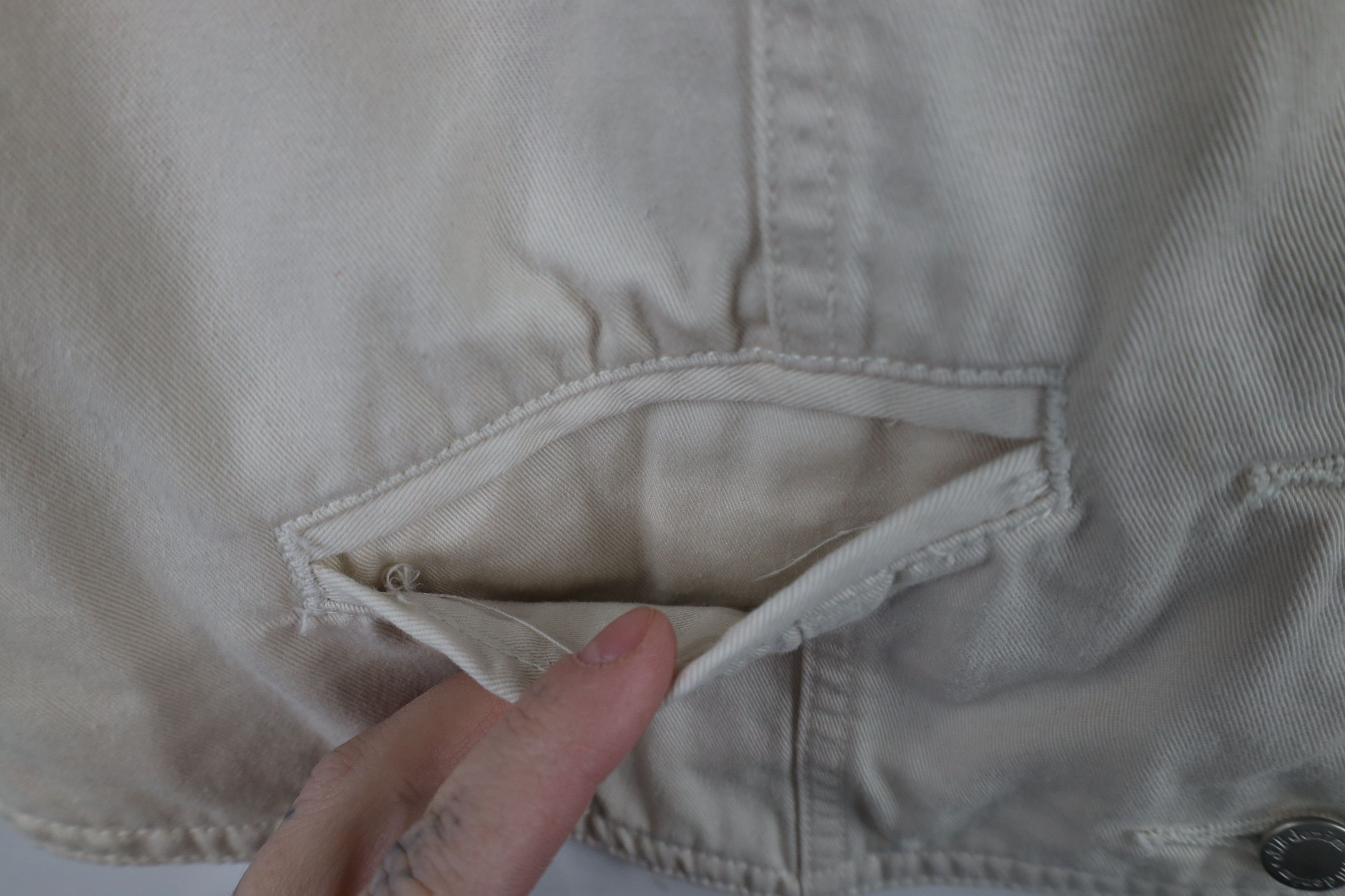 Vintage Vintage 90s Streetwear Chino Button Vest Jacket Beige Size M / US 6-8 / IT 42-44 - 4 Thumbnail