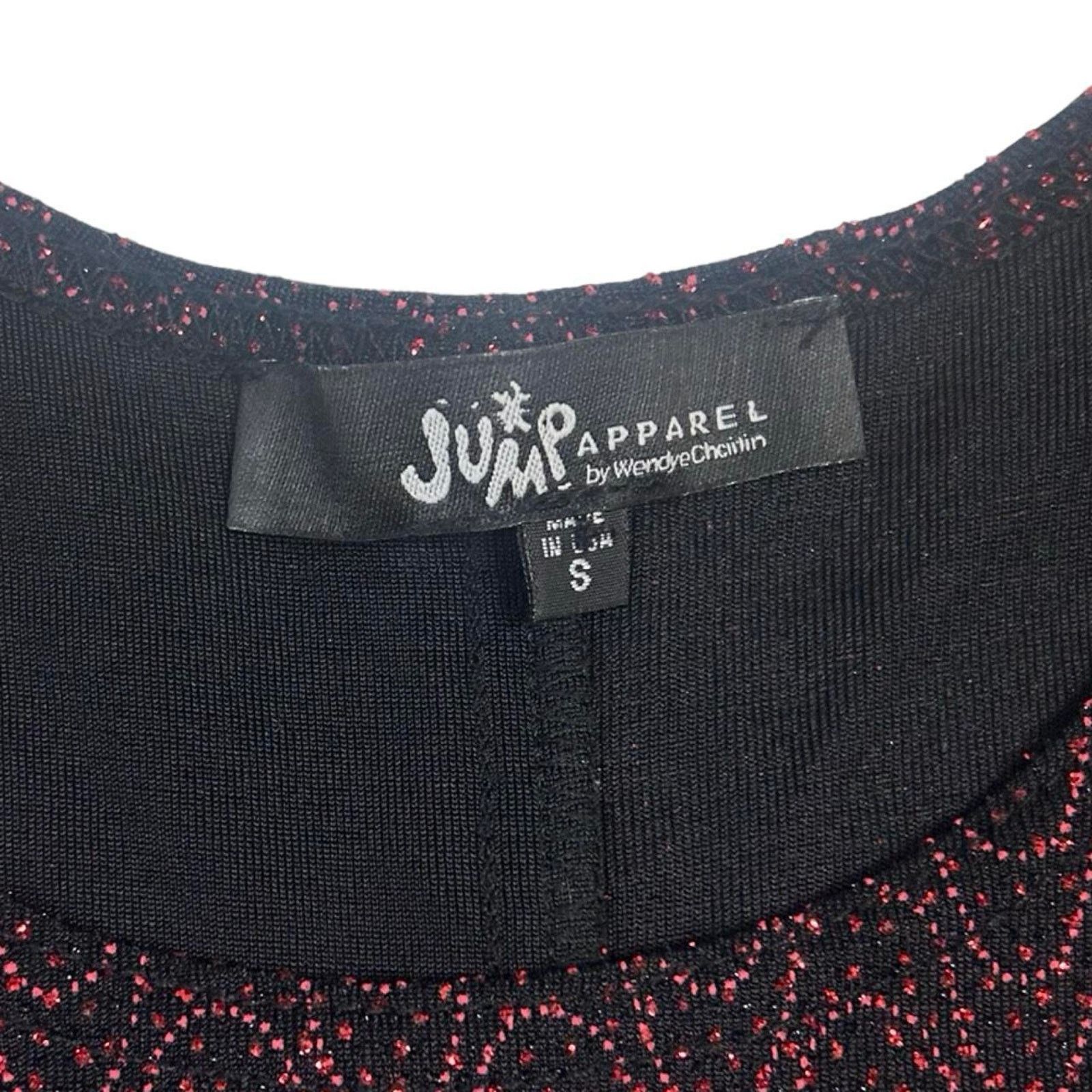 Other Vintage top and cardigan set red black sparkly jump sz S Size S / US 4 / IT 40 - 7 Thumbnail