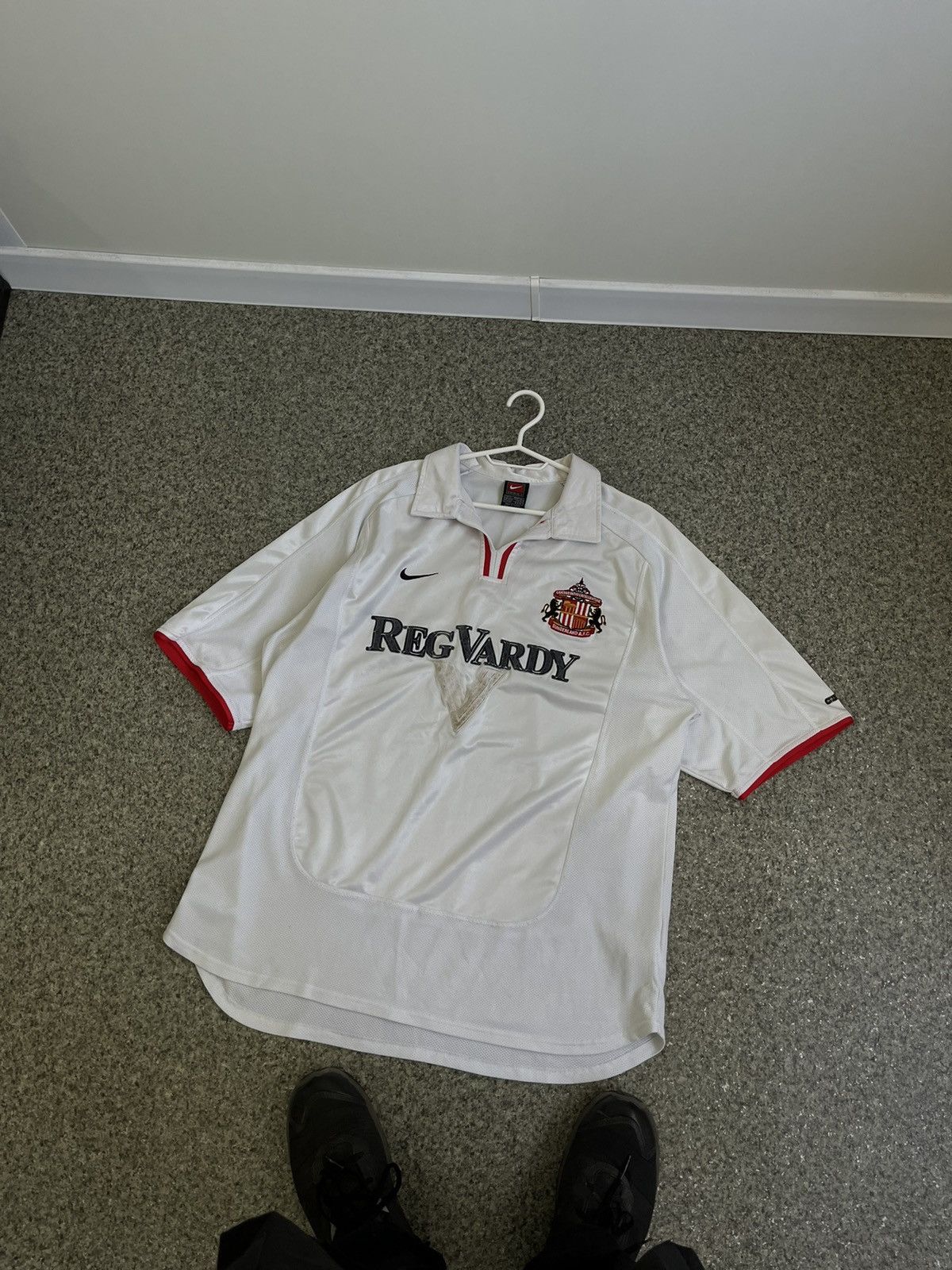 Nike × Vintage Vintage Nike Sunderland 2003 Soccer Jersey Drill Y2K 90s Size US XL / EU 56 / 4 - 1 Thumbnail