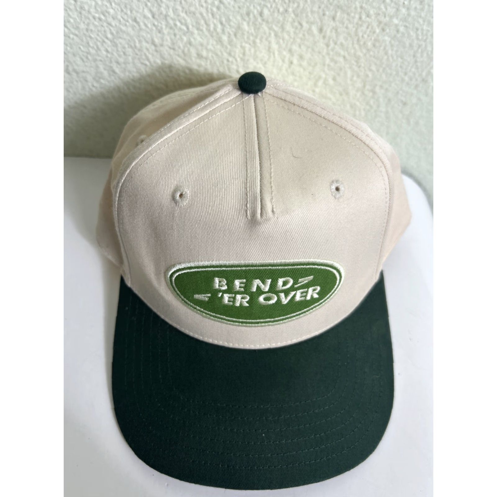 Vintage Visibly Toxic Bend ‘er Over SnapBack Baseball Hat Beige Green Adjustable Men’s Cap Shirtless? Size ONE SIZE - 5 Thumbnail