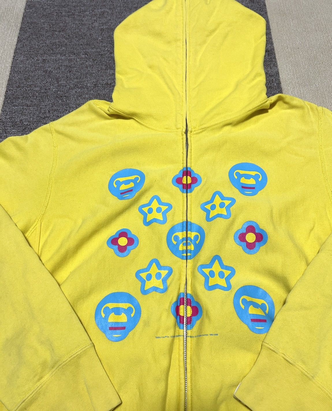 Bape OG Bape Yellow Baby Milo Friends Logo Full Zip Hoodie Size US M / EU 48-50 / 2 - 11 Thumbnail