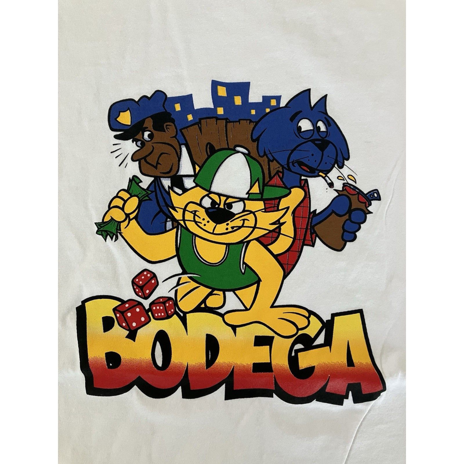 Bodega Bodega “ Cats Outside” Gradient Graphic Tee Shirt Small NIB Size US S / EU 44-46 / 1 - 2 Thumbnail