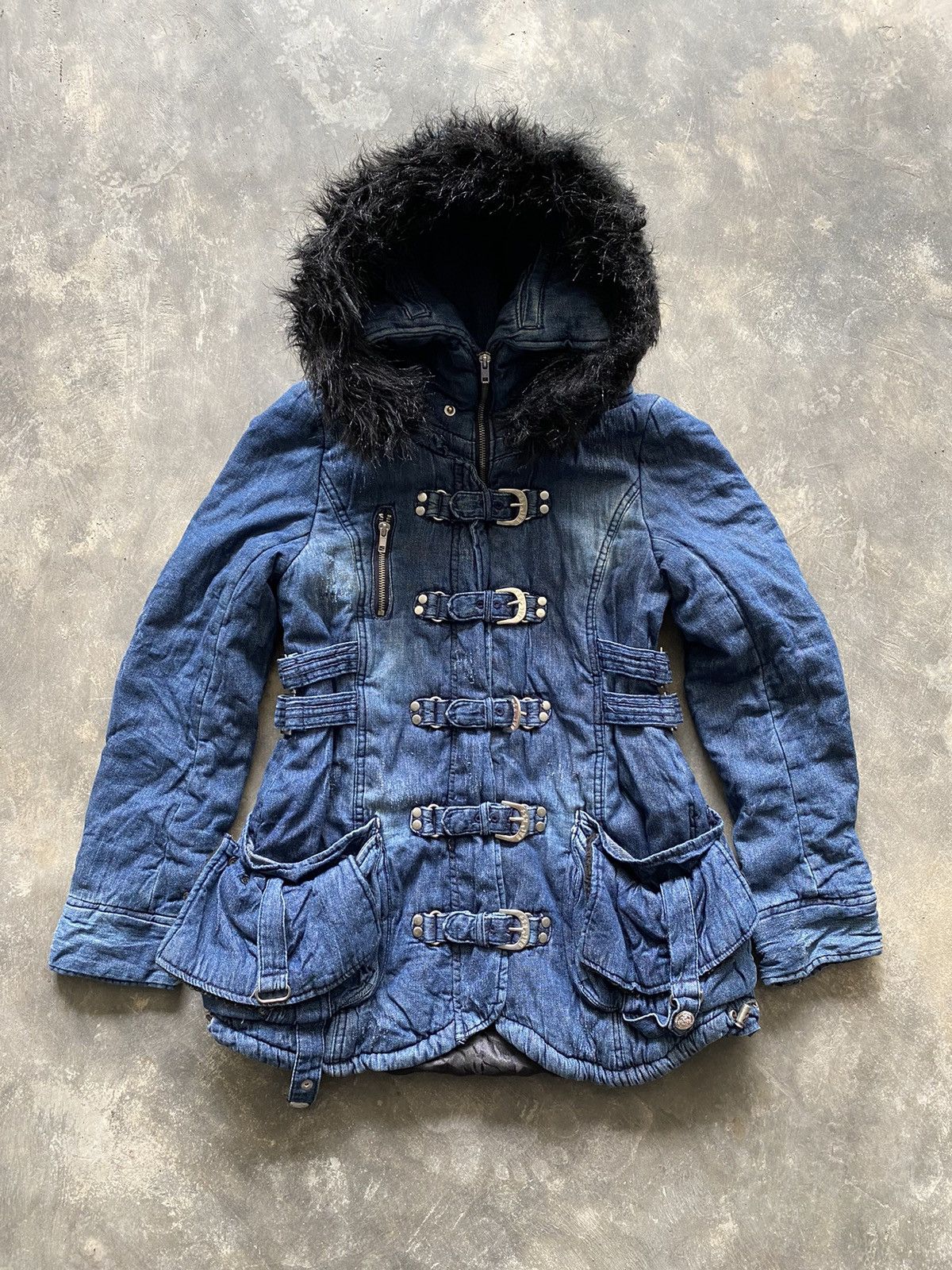 If Six Was Nine × Japanese Brand × Le Grande Bleu (L.G.B.) 💥BACKS SEDITIONARIES LGB IFSIX BONDAGE FUR JACKET Size M / US 6-8 / IT 42-44 - 1 Thumbnail