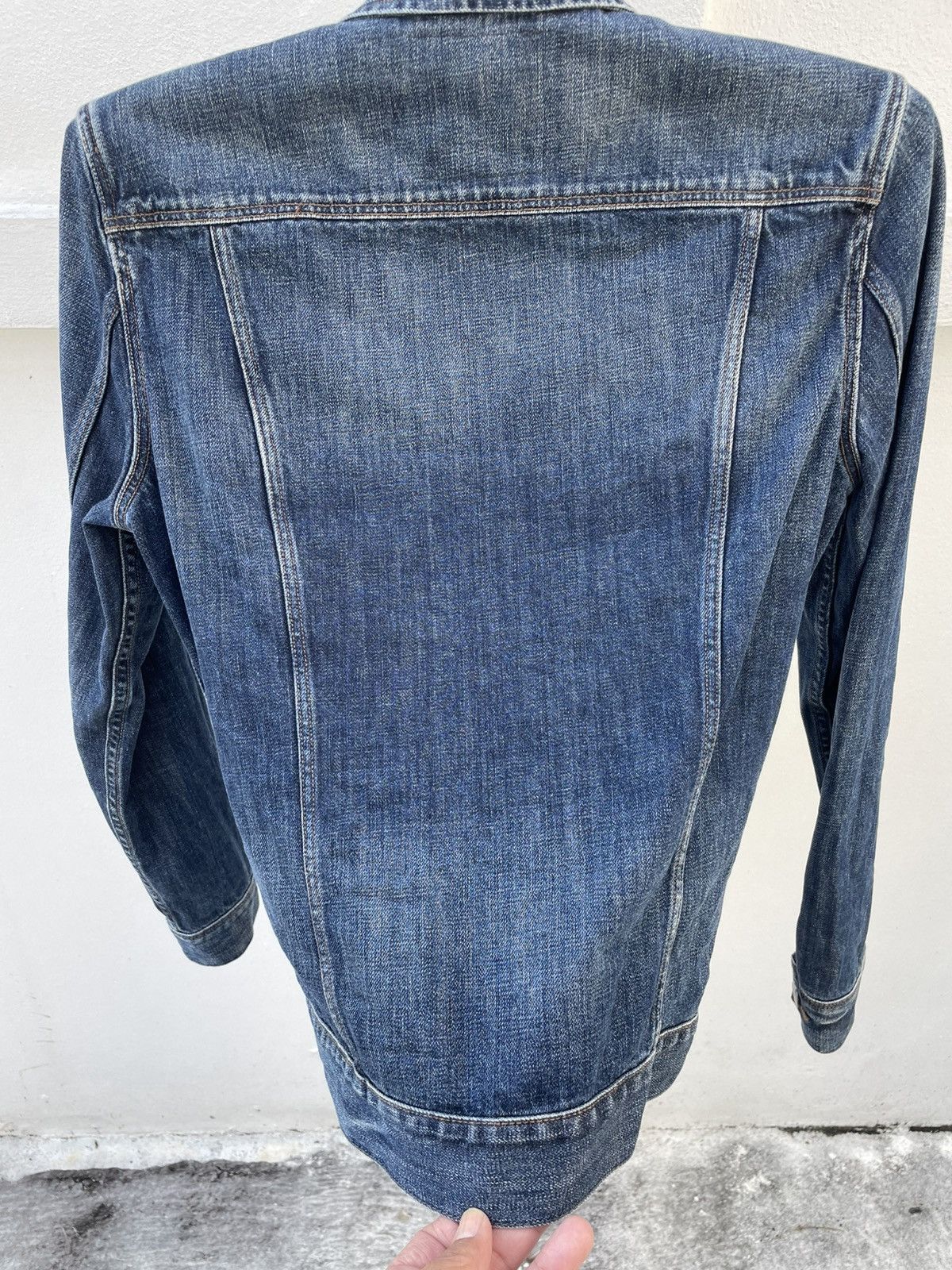 Allsaints AllSaints Colbert Denim Jacket S Indigo Faded Slim Trucker Size S / US 4 / IT 40 - 7 Thumbnail