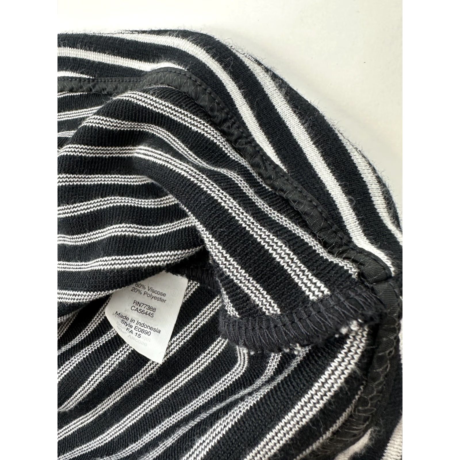 Madewell Madewell Dress Women’s Small Black & White Striped A-Line Knee Length Gallerist Womens Size S / US 4 / IT 40 - 3 Thumbnail