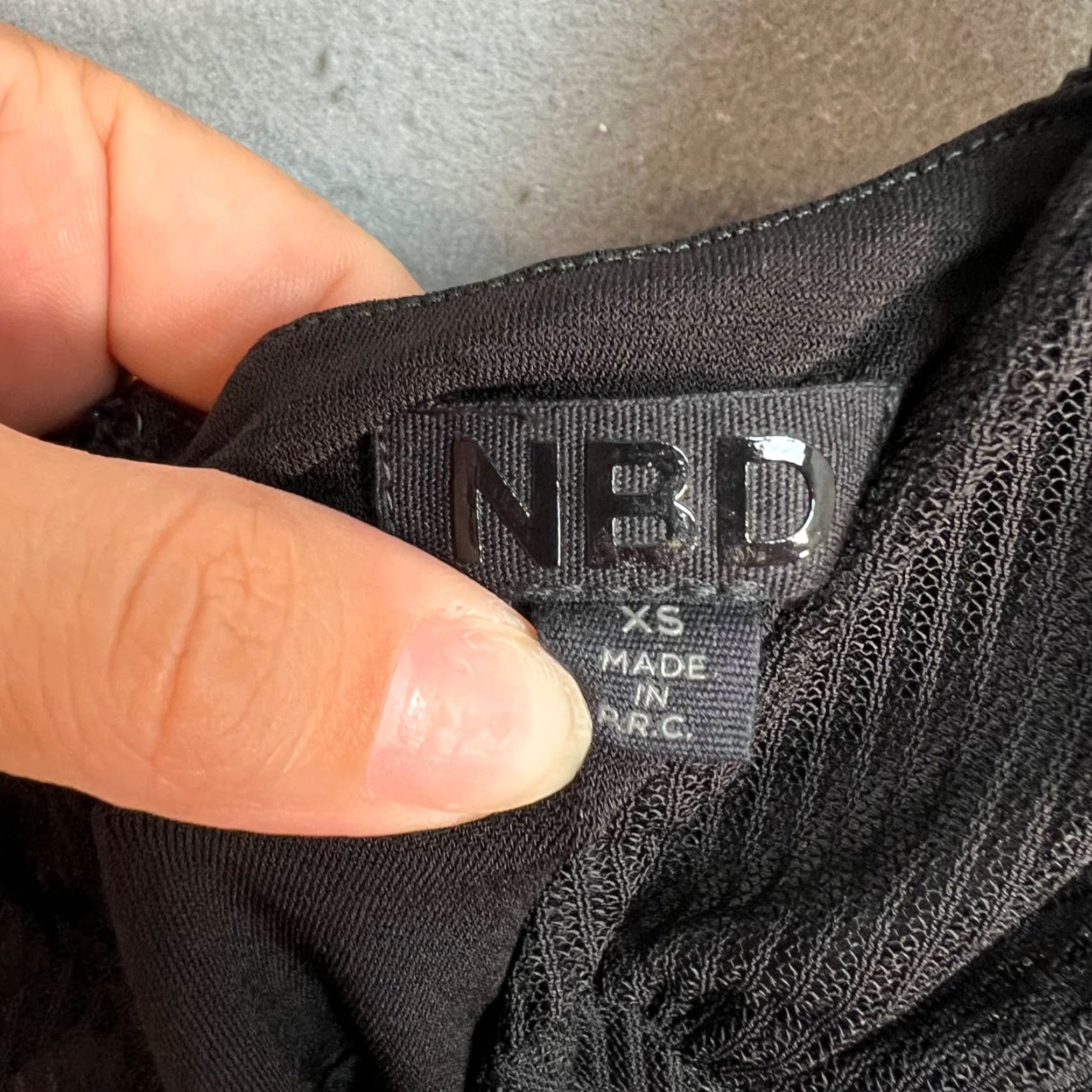 NBD NBD Womens Black Layered V-Neck Mini Dress Size XS Size XS / US 0-2 / IT 36-38 - 3 Thumbnail