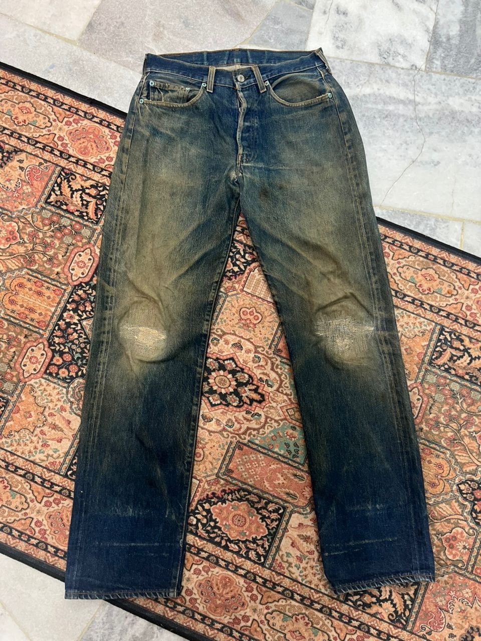 Levi's × Vintage Vintage 1990’s Levis big E 110 Anniversary Selvedge Denim Size US 32 / EU 48 - 3 Thumbnail