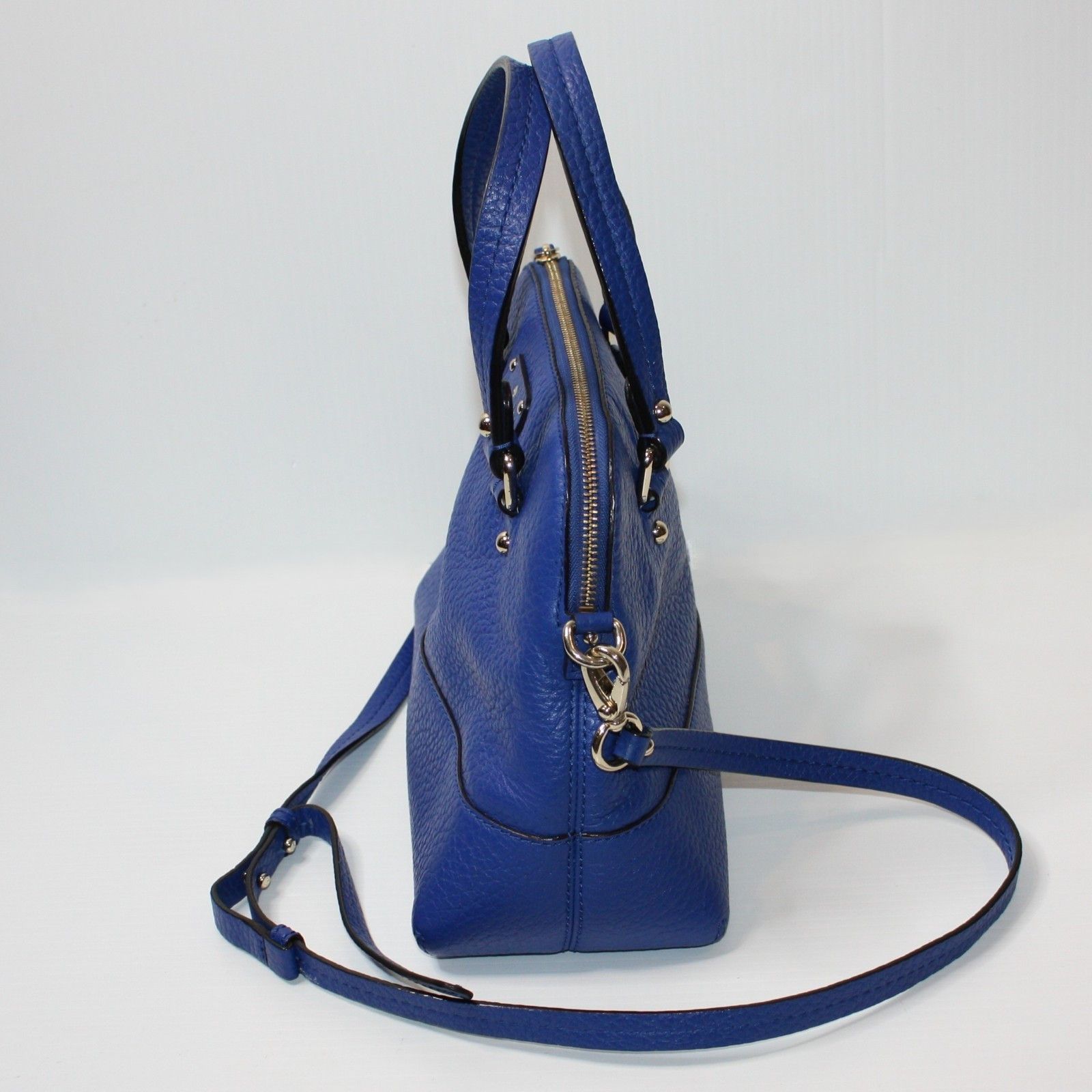 Kate Spade Grove Court Maise Purse Small Leather Bag in Yves Blue Color Size ONE SIZE - 7 Thumbnail