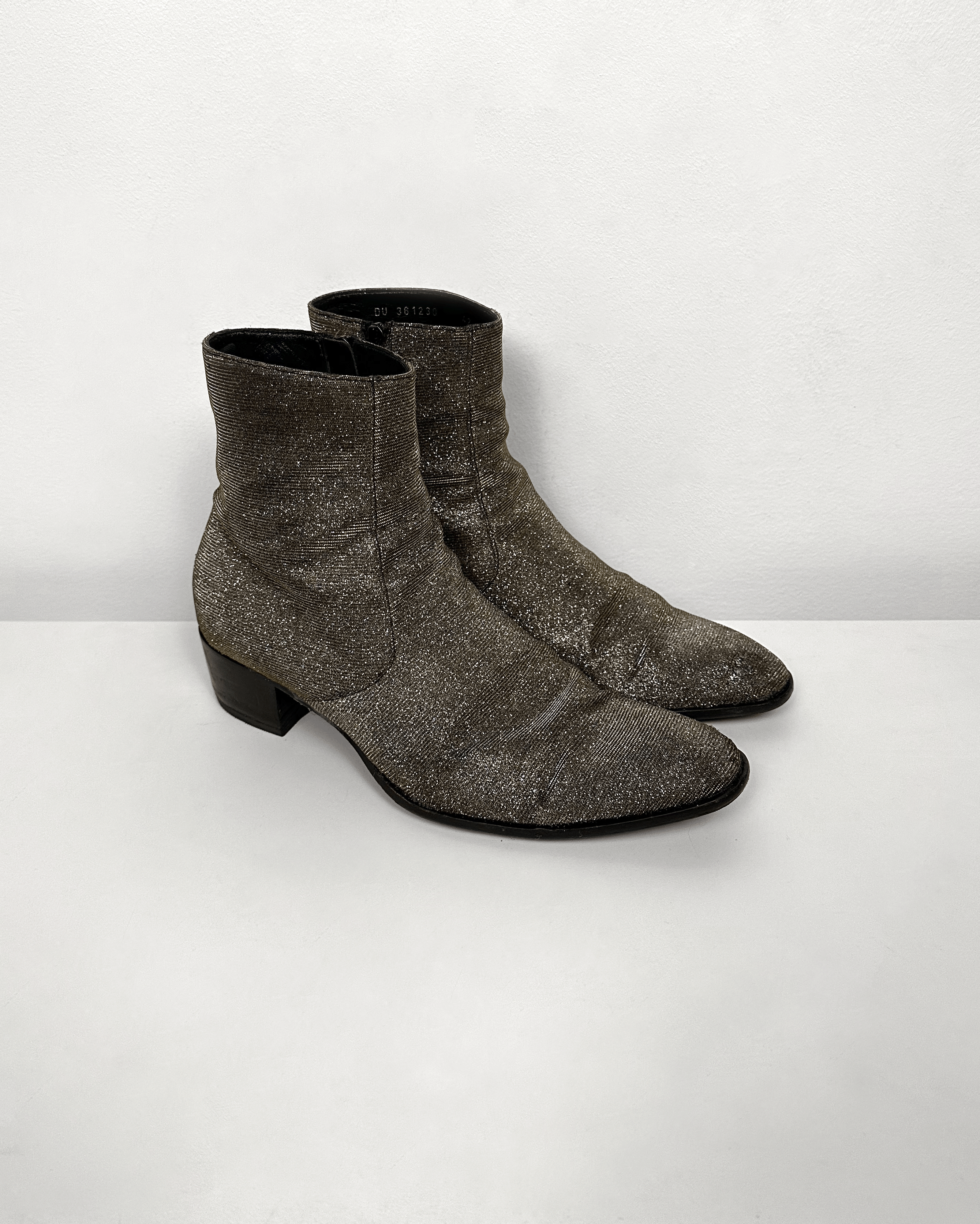 Saint Laurent Paris Saint Laurent Glitter Wyatt Boots Size US 9 / EU 42 - 1 Thumbnail