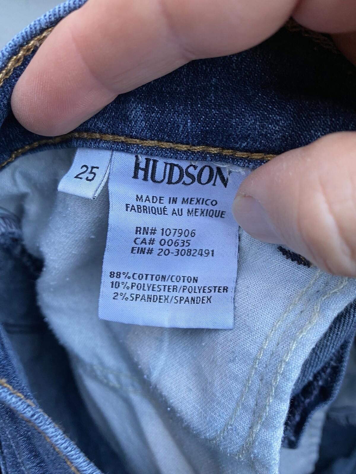 Hudson Hudson 25 Krista Super Skinny Mid Rise Stretchy Denim Jeans Size 25" / US 0 / IT 36 - 6 Thumbnail