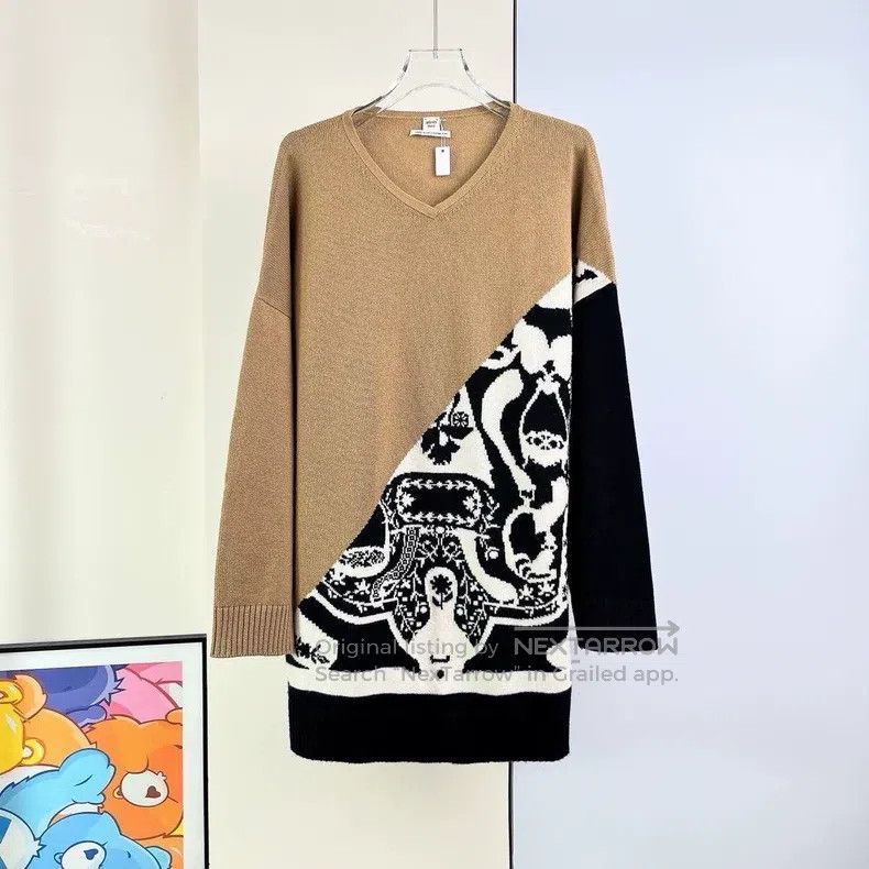 Hermes Hermes Color-blocked Cashmere Sweater Size XS / US 0-2 / IT 36-38 - 1 Thumbnail