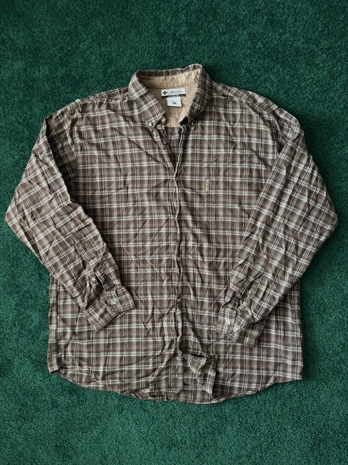 Columbia Columbia Button-Down Flannel / Plaid Shirt Size US XL / EU 56 / 4 - 2 Thumbnail