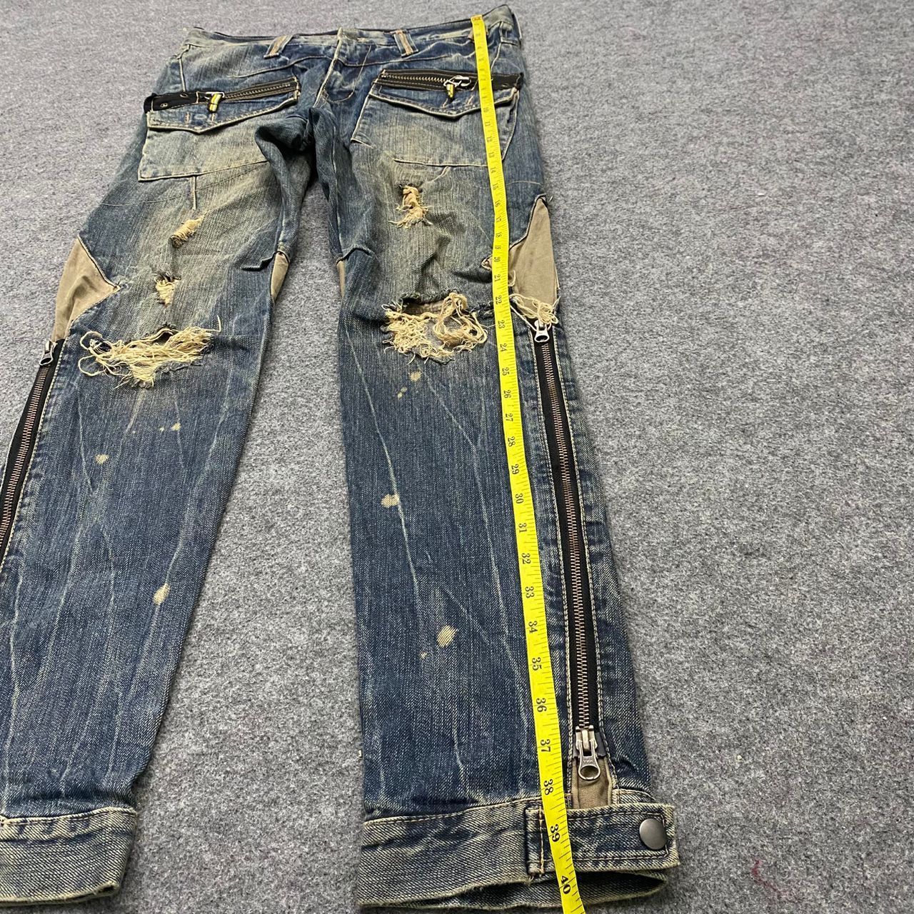 Hysteric Glamour 💥Best Offer💥Vintage PPFM Punk Distressed Denim Size US 32 / EU 48 - 3 Thumbnail