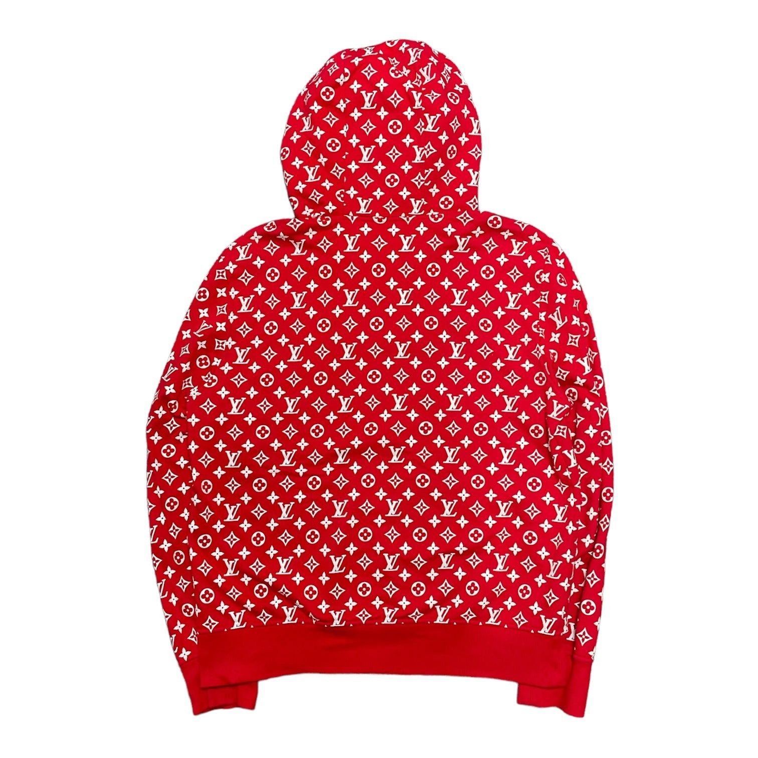 Supreme Supreme x Louis Vuitton Box Logo Hooded Sweatshirt Red Grailed