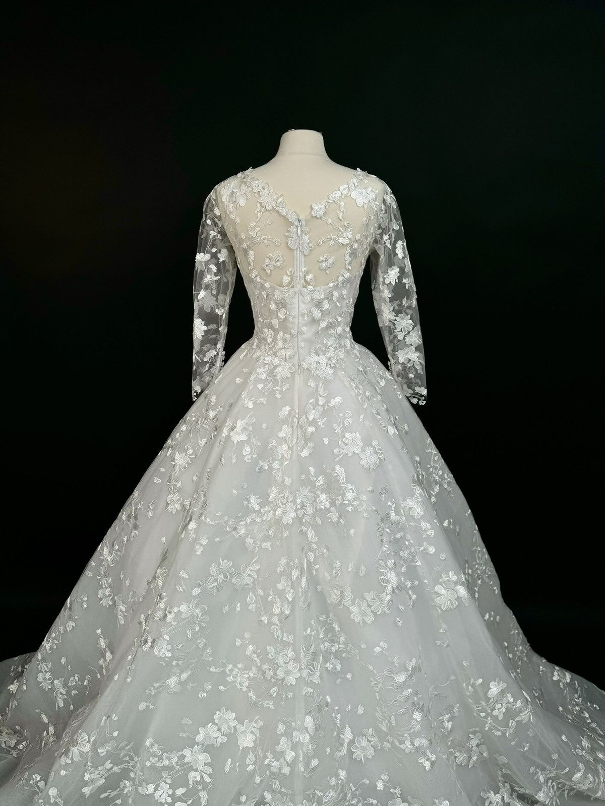 Other Preloved US 16-18 Anna Augusta Embroidered Lace Bridal Gown Size XXL / US 16-18 / IT 52-54 - 8 Thumbnail