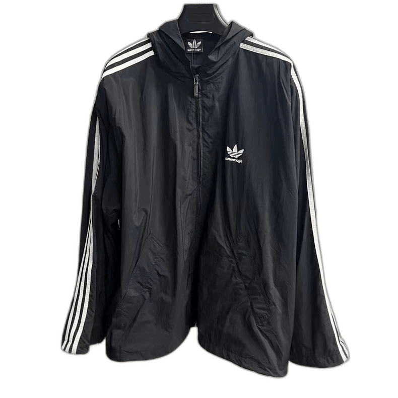 Balenciagaadidas' newest black embroidered logo jacket