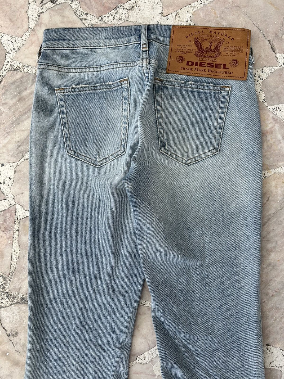 Diesel Diesel D-Ebby Vintage Ripped Flare Jeans Size US 28 / EU 44 - 9 Thumbnail