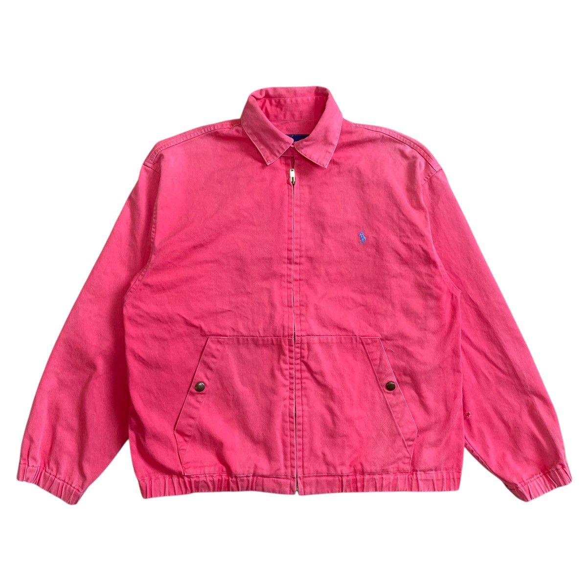 Polo Ralph Lauren × Vintage 💥90s MILKY PINK WORKER POLO RALPH LAUREN JACKET Size US M / EU 48-50 / 2 - 1 Thumbnail