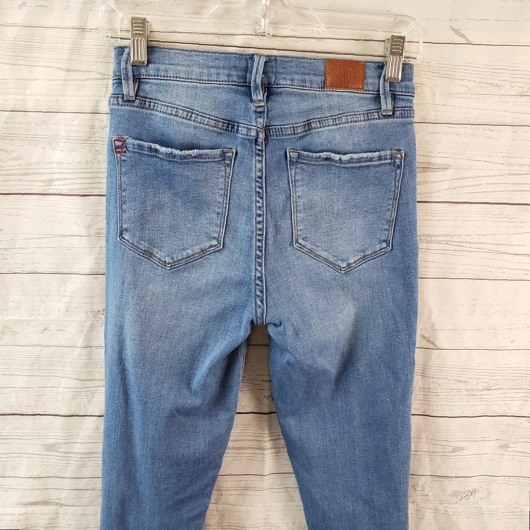 Bdg BDG Womens Twig High Rise Jeans Zip 26 Blue Skinny Denim Cotton Blend Modern Rise 10" Inseam 28" Regular Size Women's Jeans Size 26" / US 2 / IT 38 - 4 Thumbnail