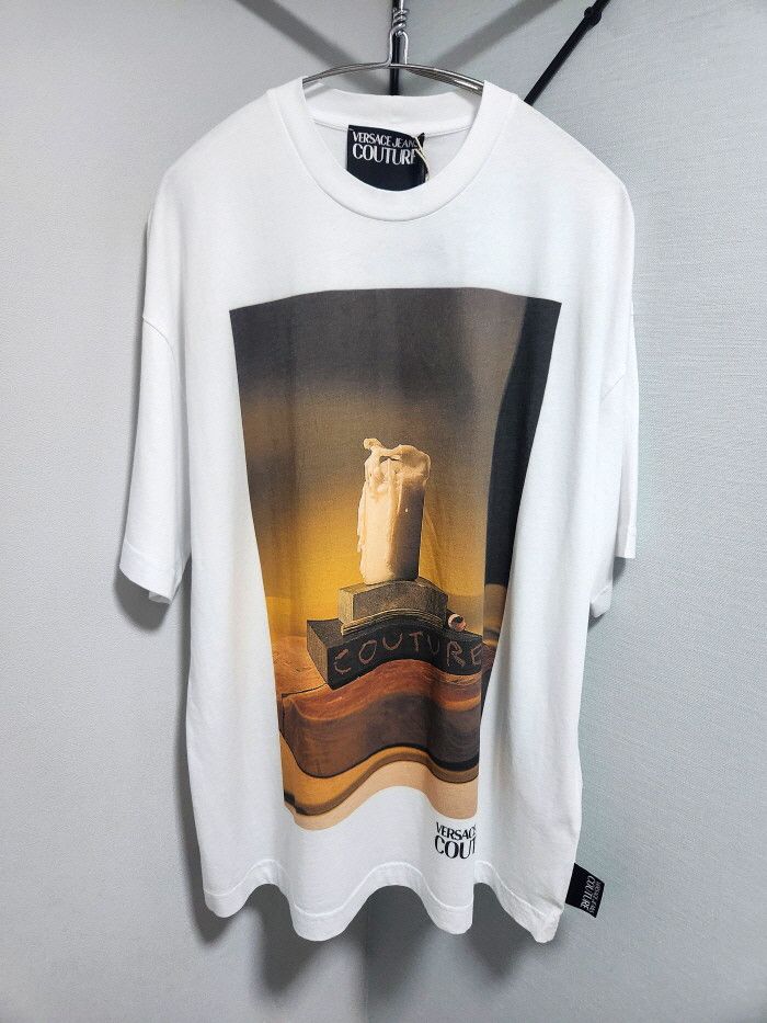 Versace VERSACE JEANS COUTURE oversized CANDLE PRINT T-SHIRT Size ONE SIZE - 1 Thumbnail