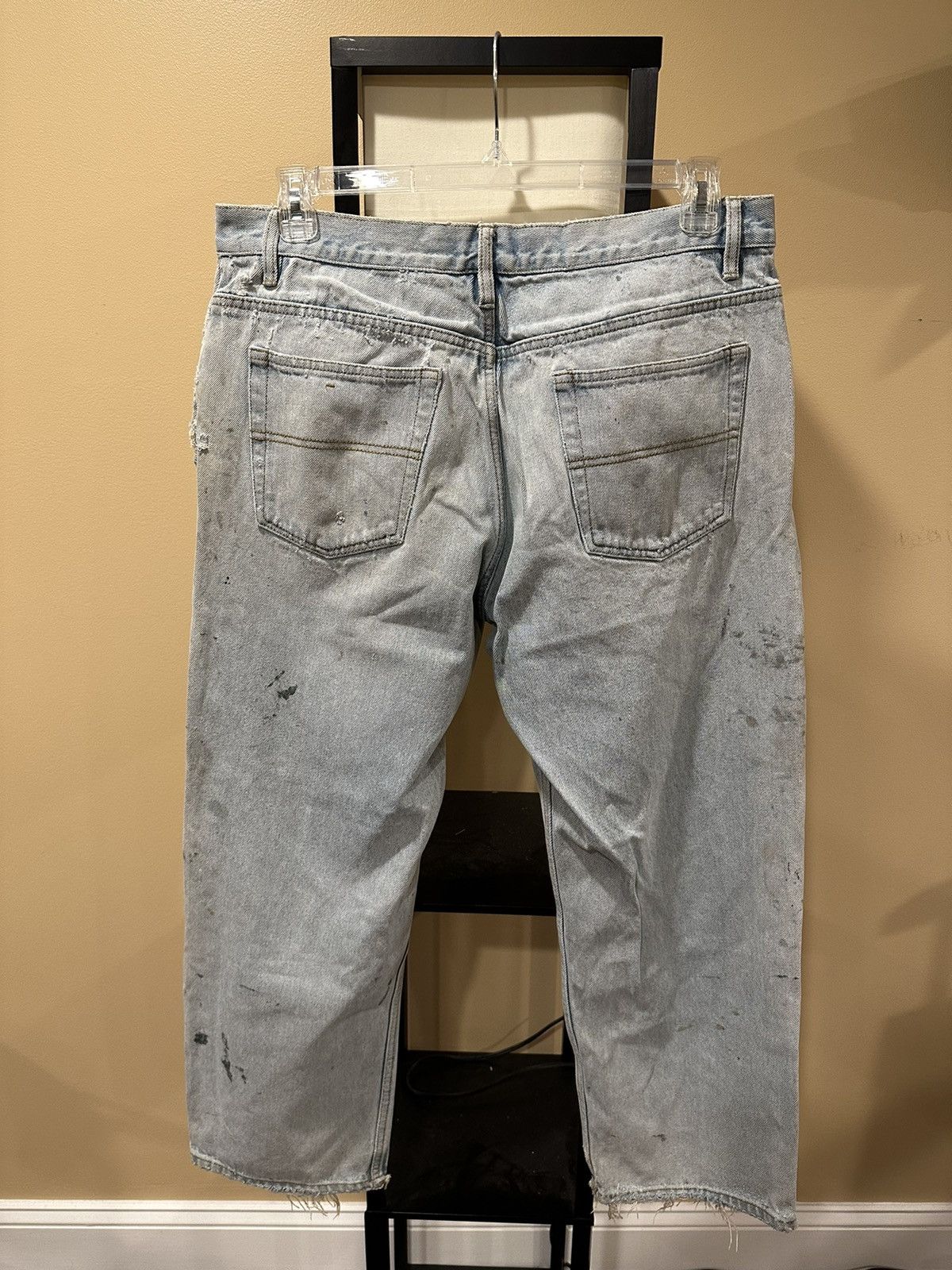 Levi's Vintage Clothing Vintage Relaxed Painter Thrashed Distressed Blue Denim Jeans Size US 36 / EU 52 - 4 Thumbnail