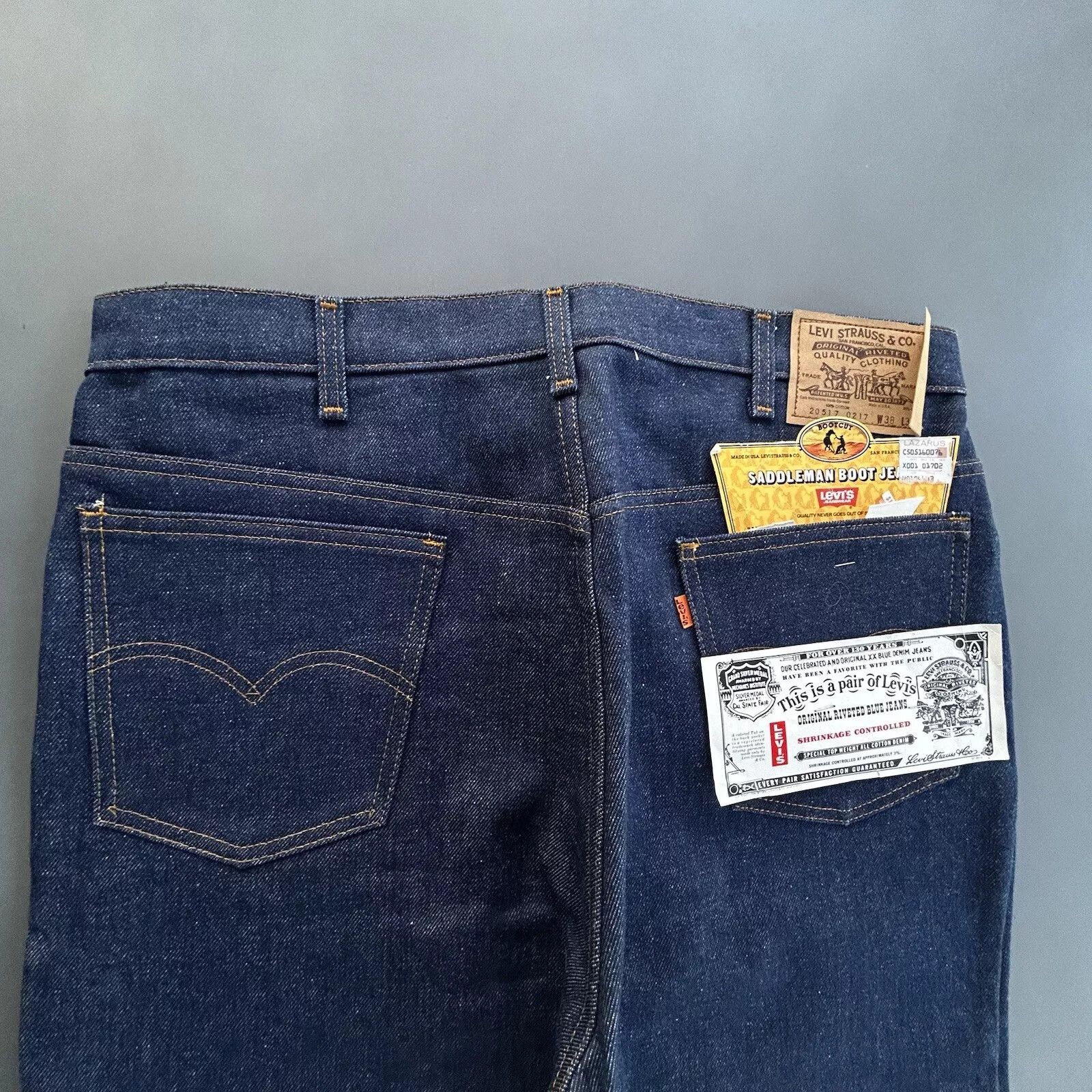 Levi's Vintage Levis Saddleman Boot Cut Jeans Mens Size US 38 / EU 54 - 3 Thumbnail