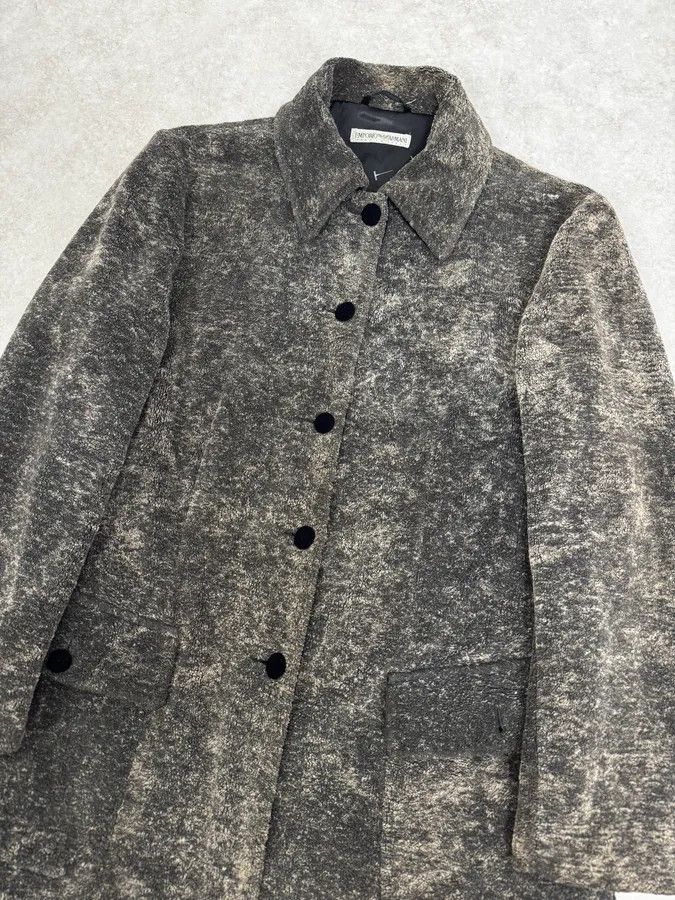 Emporio Armani 1990s Emporio Armani Grey Premium Long Wool Coat Size US S / EU 44-46 / 1 - 5 Thumbnail