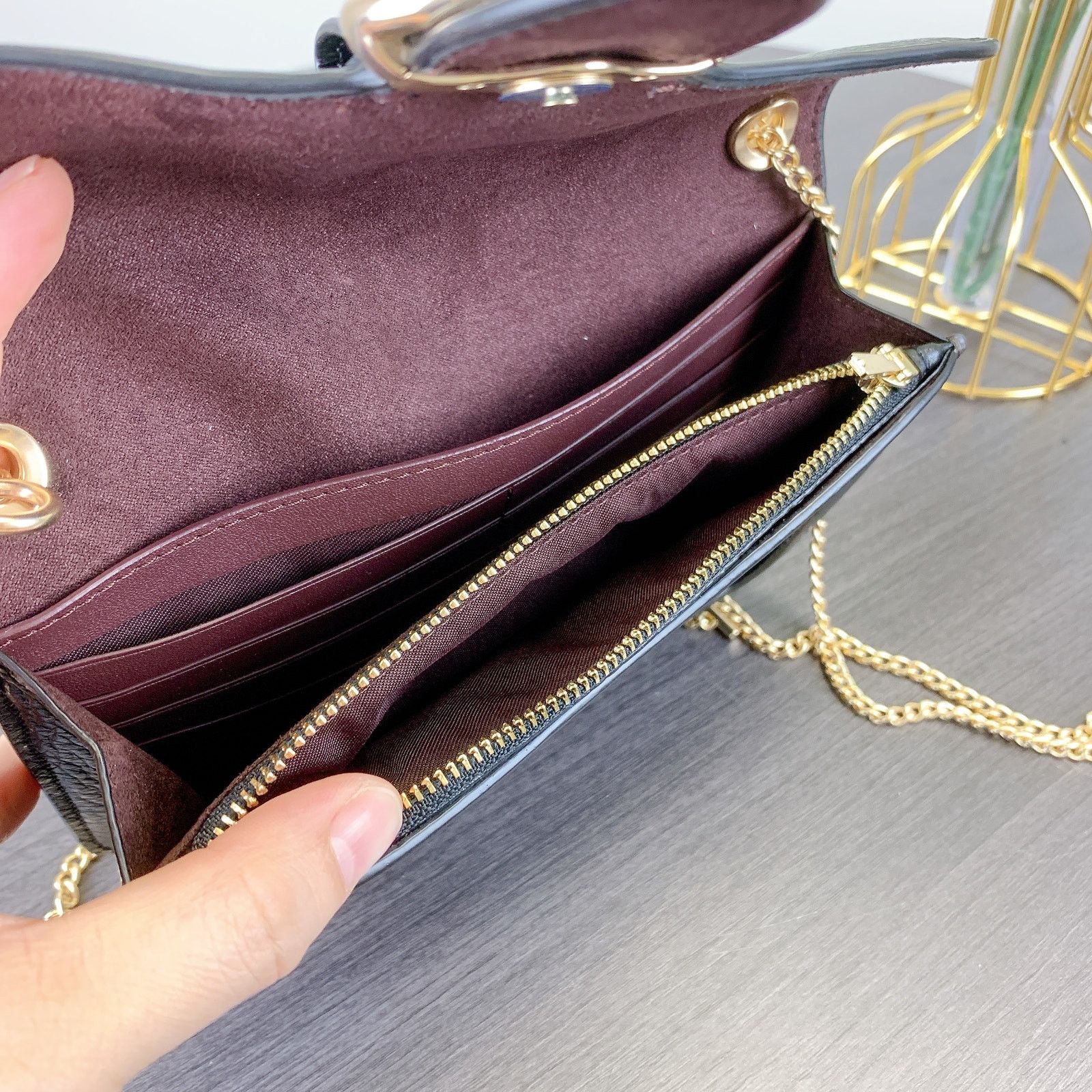 Coach Coach 7287 Georgie Crossbody In Signature In Brown Black Size ONE SIZE - 7 Thumbnail