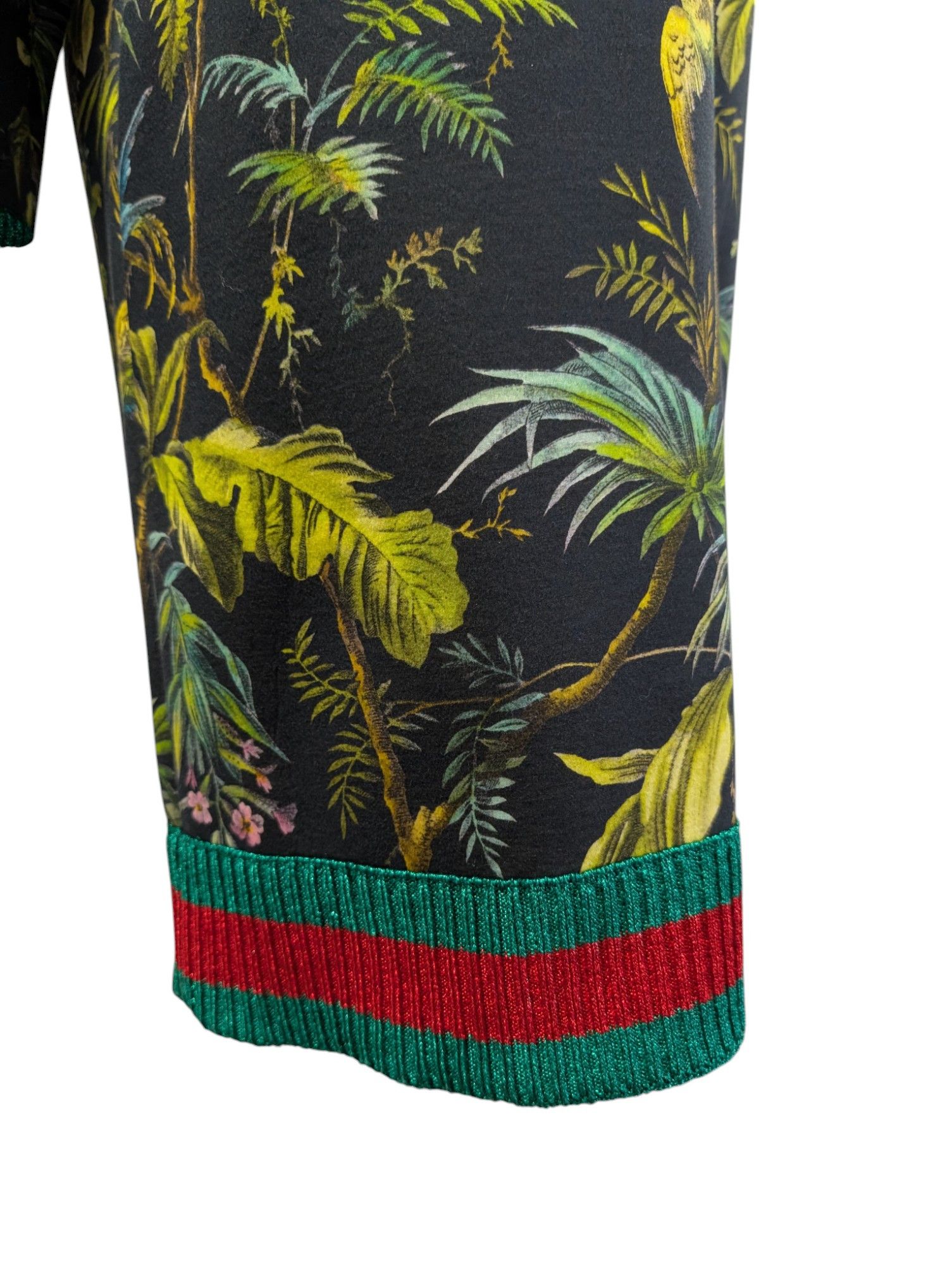 Gucci Black Cotton 2016 Jungle Print Dress Size XS / US 0-2 / IT 36-38 - 5 Thumbnail