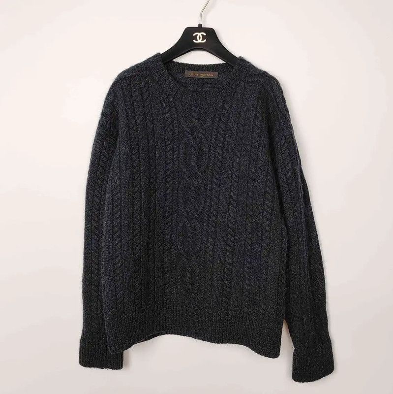 Louis Vuitton Louis Vuitton Black Knit Sweater for Men 0089 Size US L / EU 52-54 / 3 - 1 Thumbnail