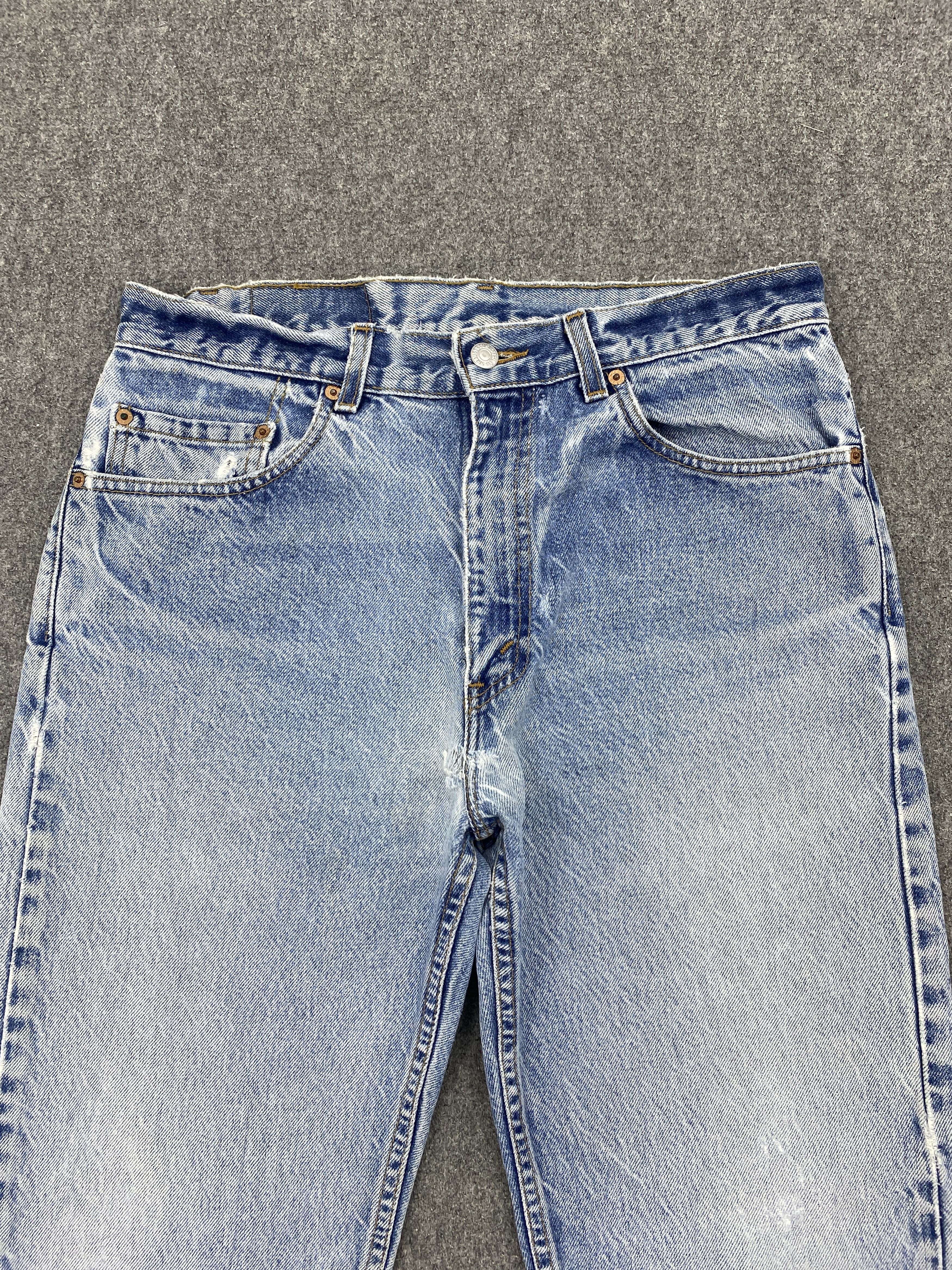 Levi's Vintage 90s Levis 505 Light Washed Jeans DP2674 Size US 31 - 2 Thumbnail