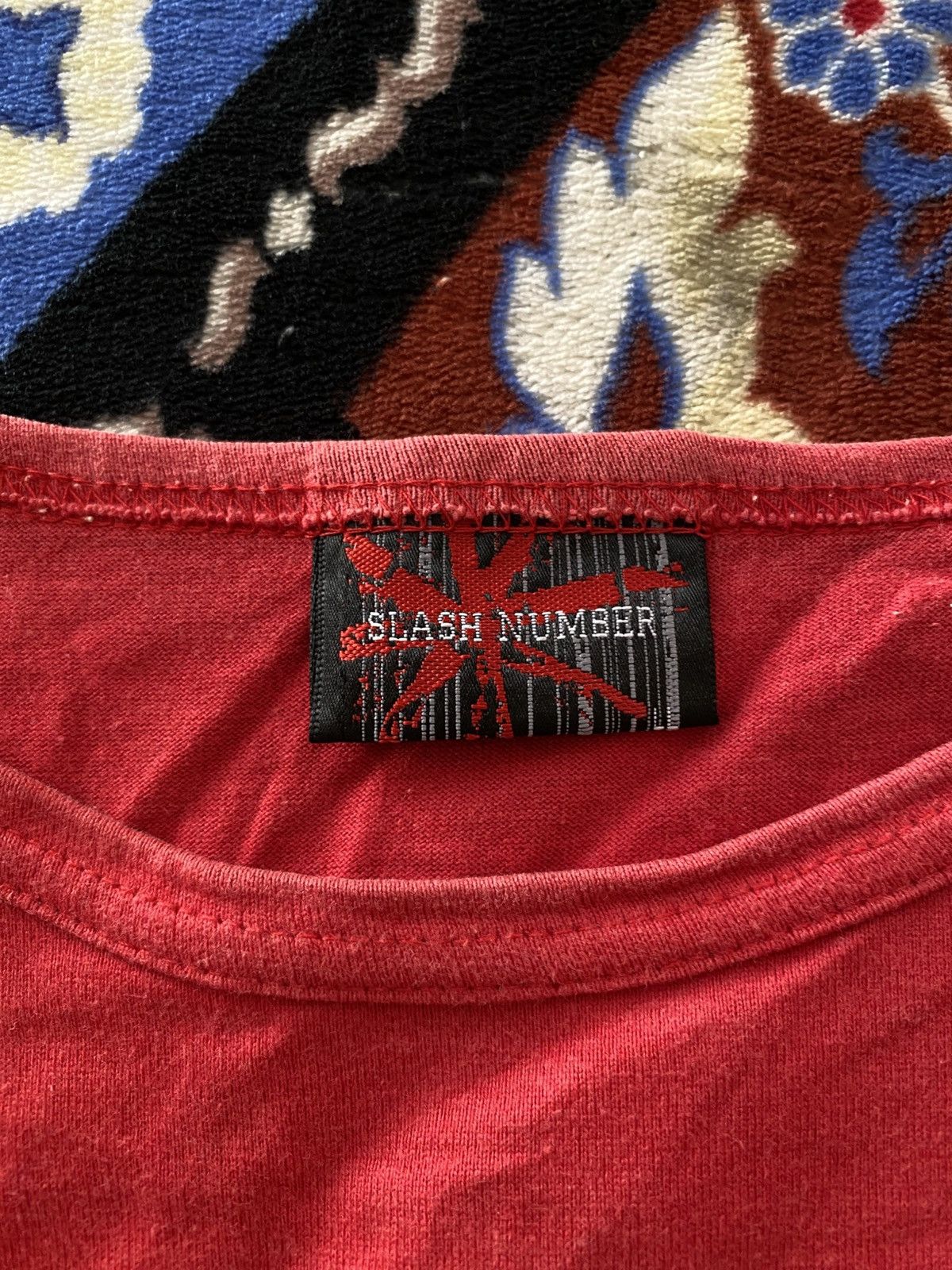 20471120 Slash Number Striped Poem Punk Longsleeve Size US L / EU 52-54 / 3 - 5 Thumbnail
