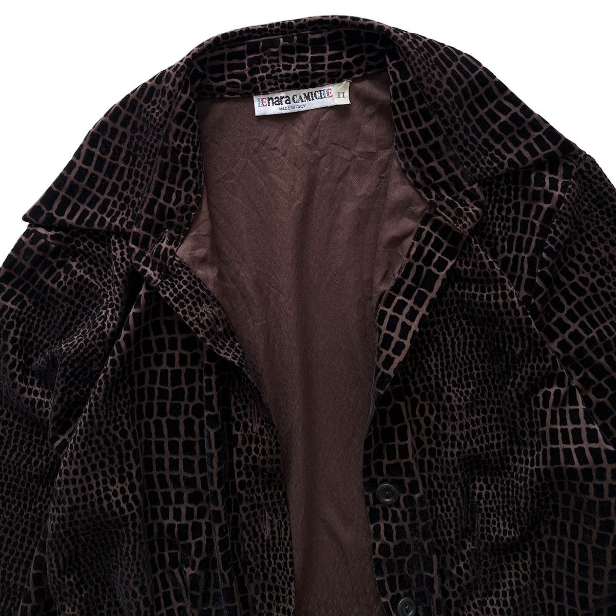 Other NARACAMICIE ALL-OVER DESIGN VELVET BURNOUT SHIRT Size M / US 6-8 / IT 42-44 - 3 Thumbnail