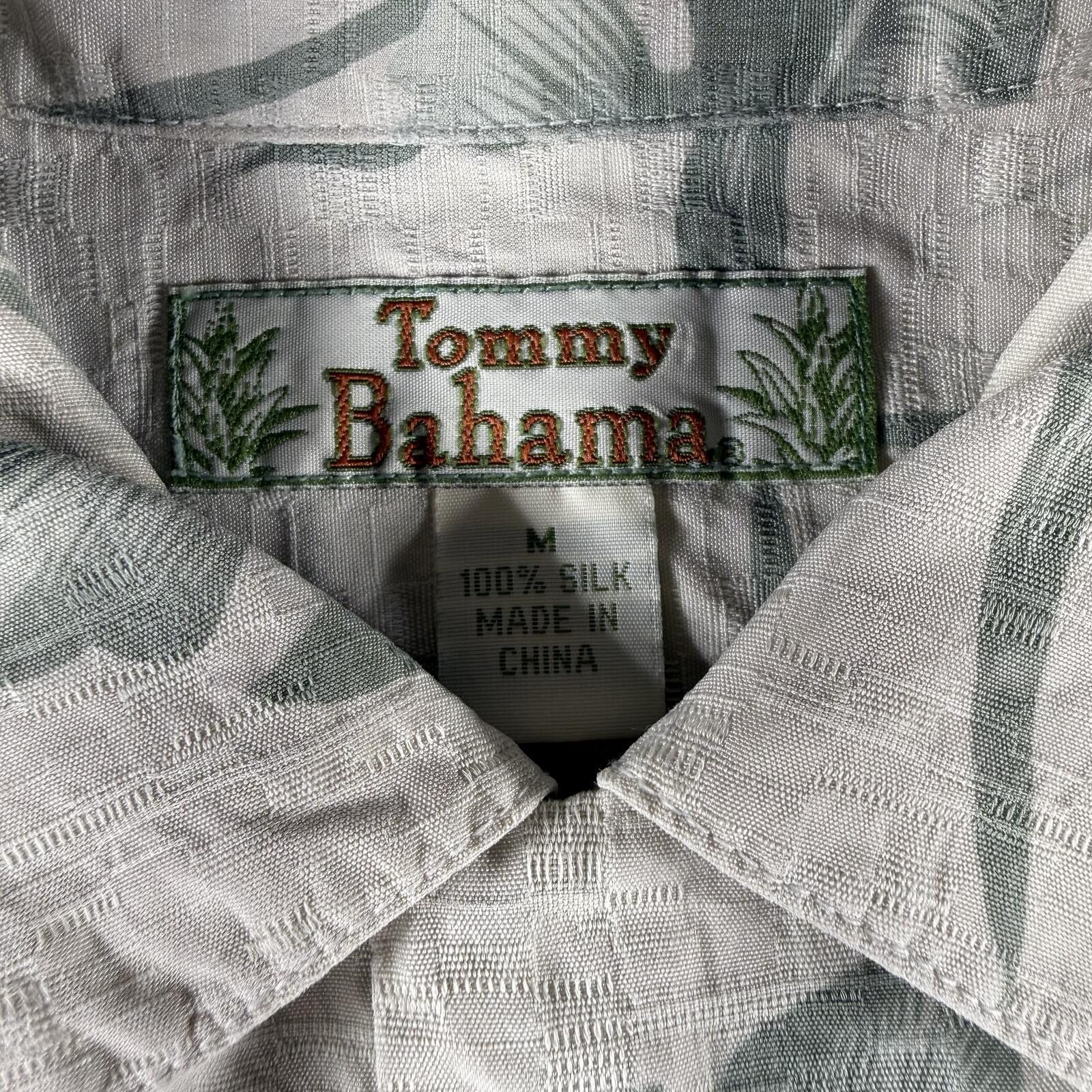 Tommy Bahama Tommy Bahama Shirt Men's M Green Beige Vintage Silk Size US M / EU 48-50 / 2 - 3 Thumbnail