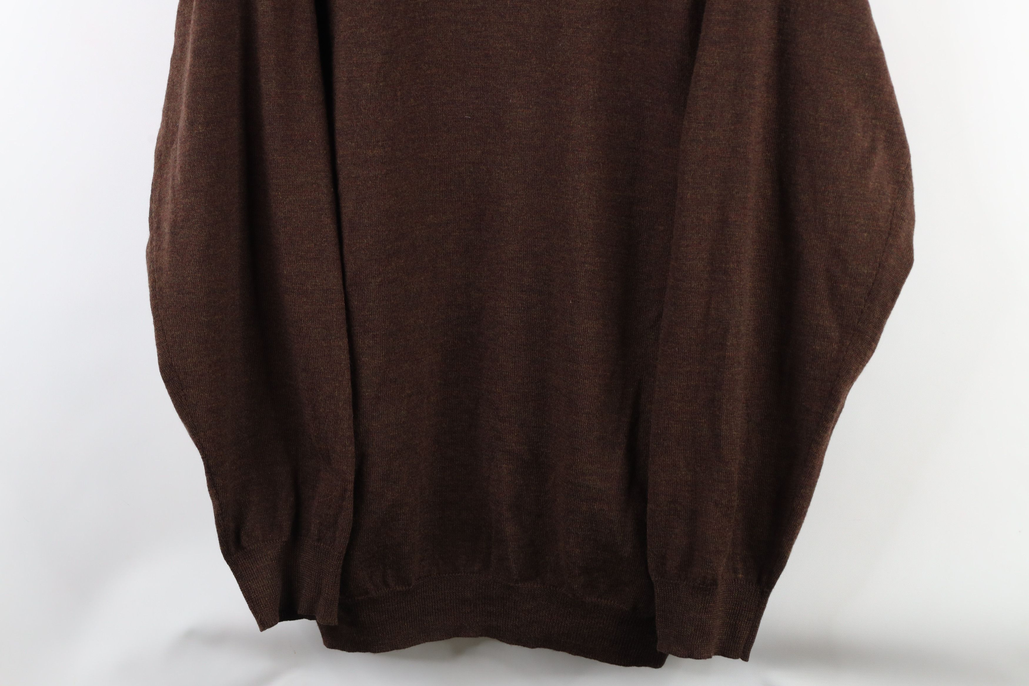 Jos. A. Bank × Vintage Jos A Bank Merino Wool Knit Collared Pullover Sweater Brown Size US XXL / EU 58 / 5 - 3 Thumbnail
