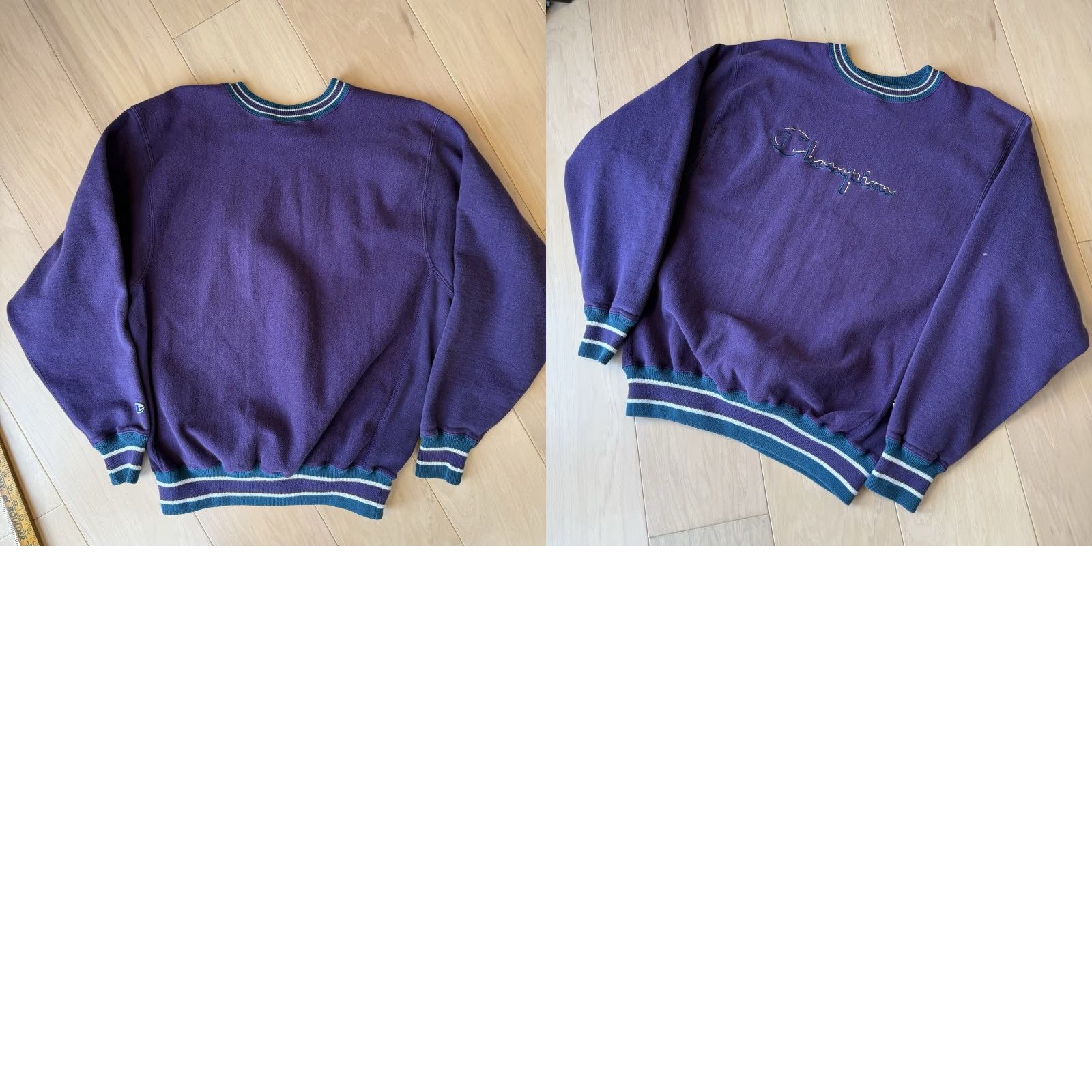 Champion VINTAGE Champion Reverse Weave Sweatshirt XL Purple 90s Fleece Made in USA Size US XL / EU 56 / 4 - 8 Thumbnail