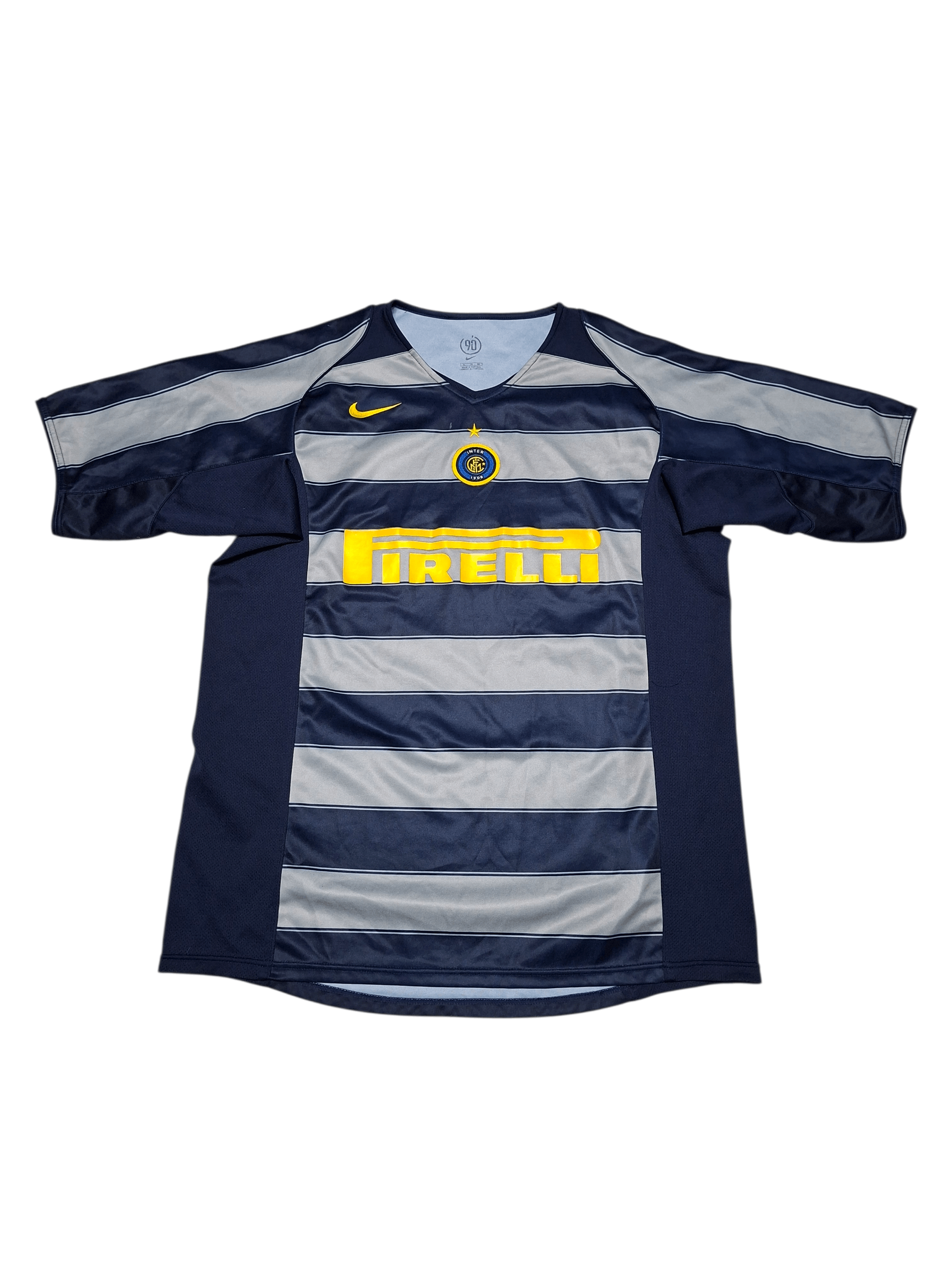 Nike INTER MILAN TOTAL 90 VINTAGE 2004/2005 SOCCER JERSEY Size US XL / EU 56 / 4 - 1 Thumbnail