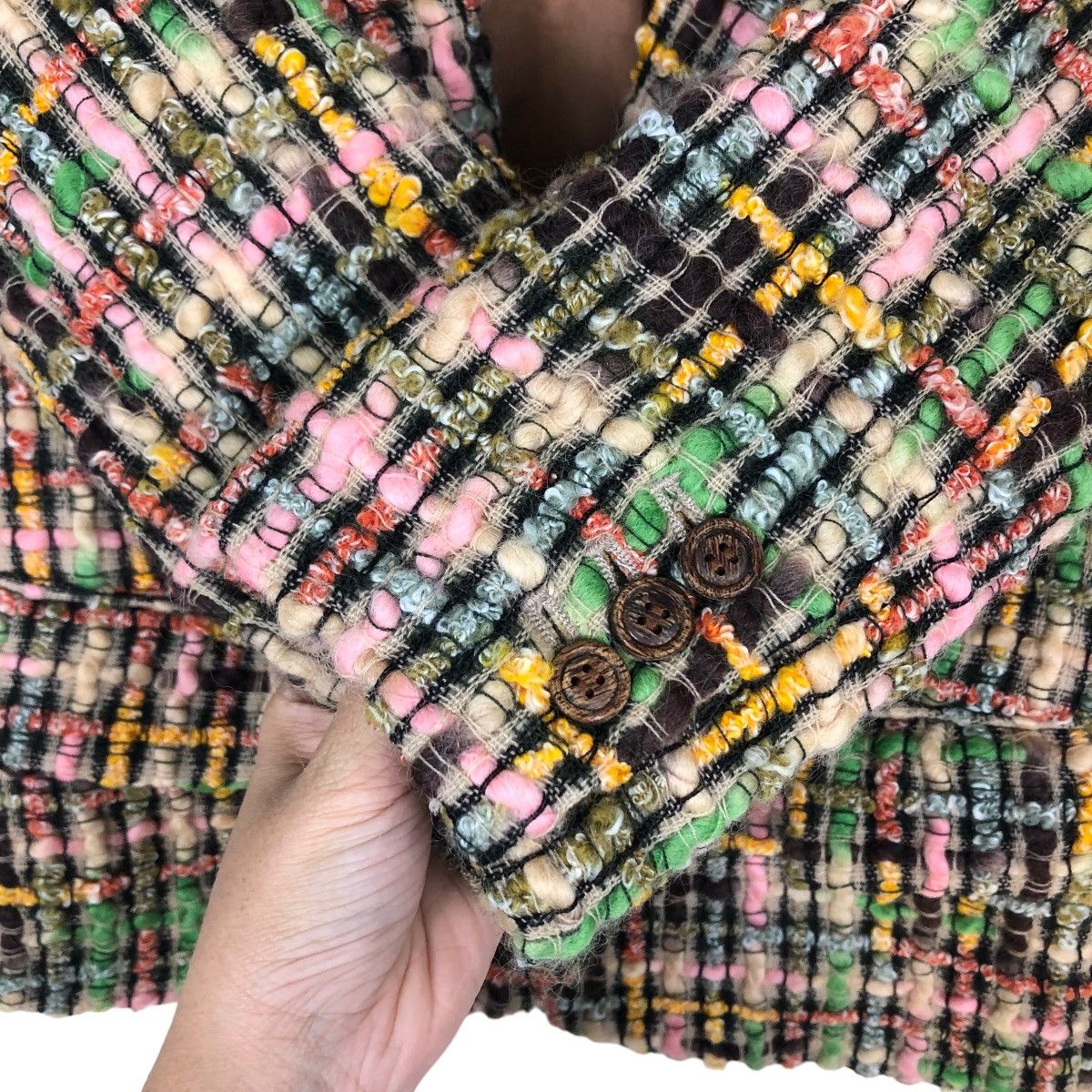 Japanese Brand 🔥RARE 20,000,000 FRAGMENTS TWEED JACKET MADE IN JAPAN Size M / US 6-8 / IT 42-44 - 11 Thumbnail