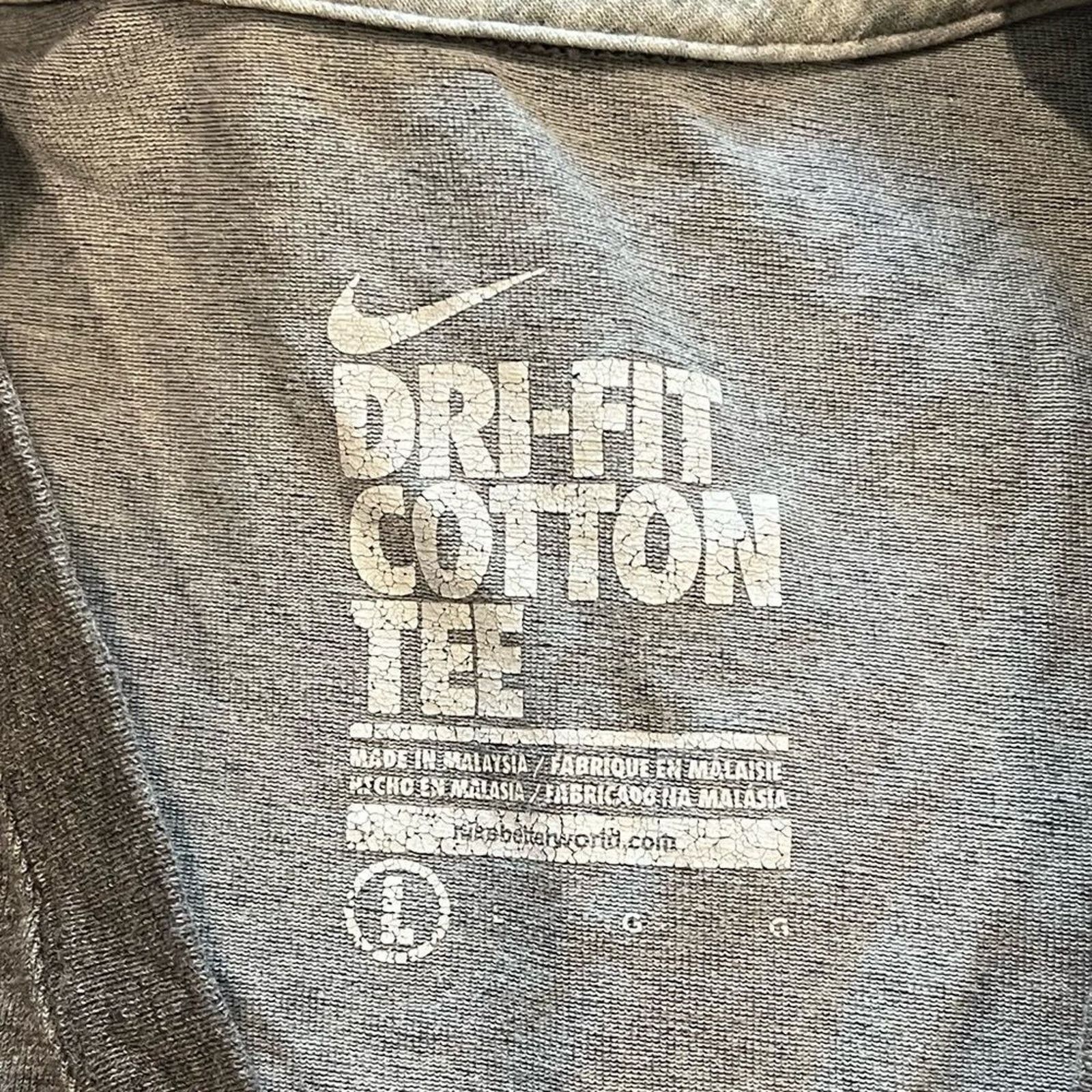 Nike Nike Dri-FIT Cotton Tee Just Do It Gray Pink Graphic Size L / US 10 / IT 46 - 3 Thumbnail