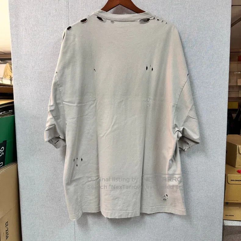 Balenciaga Balenciaga Faded Destruction Short Sleeve T-Shirt - Grey Size US XS / EU 42 / 0 - 2 Thumbnail
