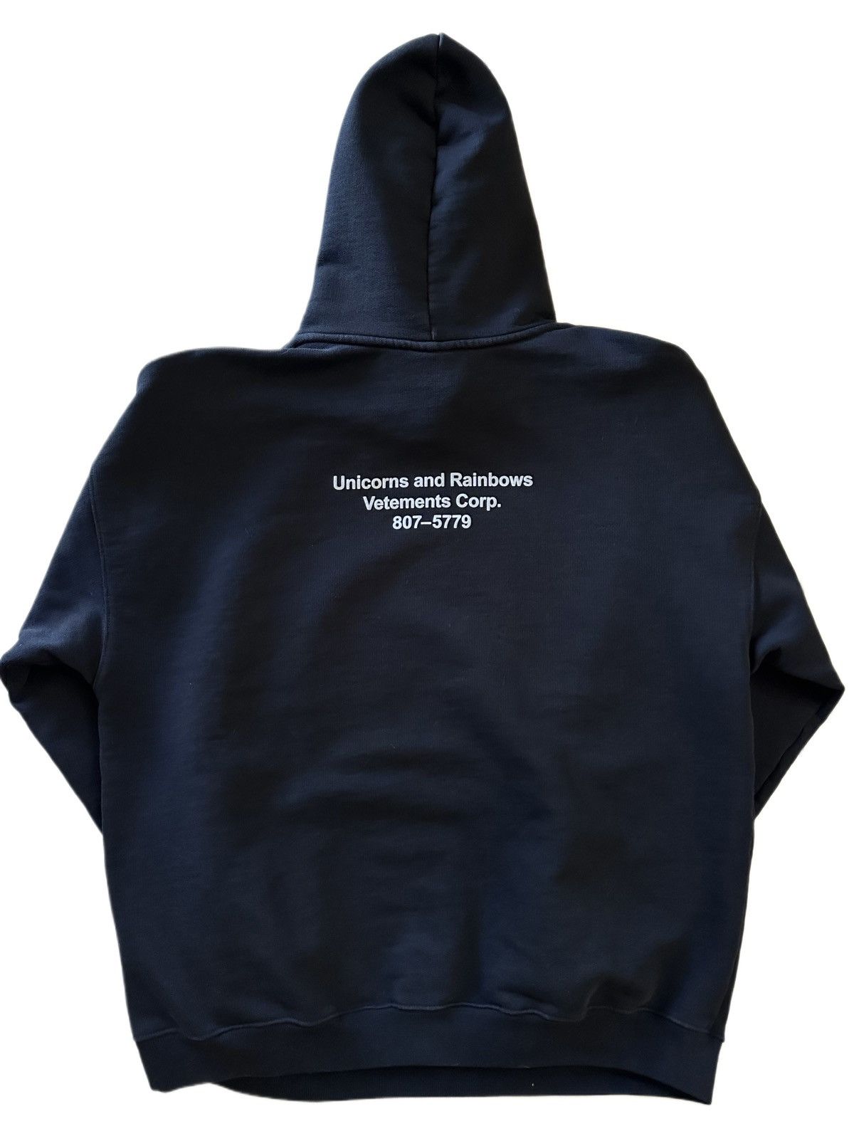 Vetements Vetements Unicorn And Rainbows Black Hoodie | Grailed