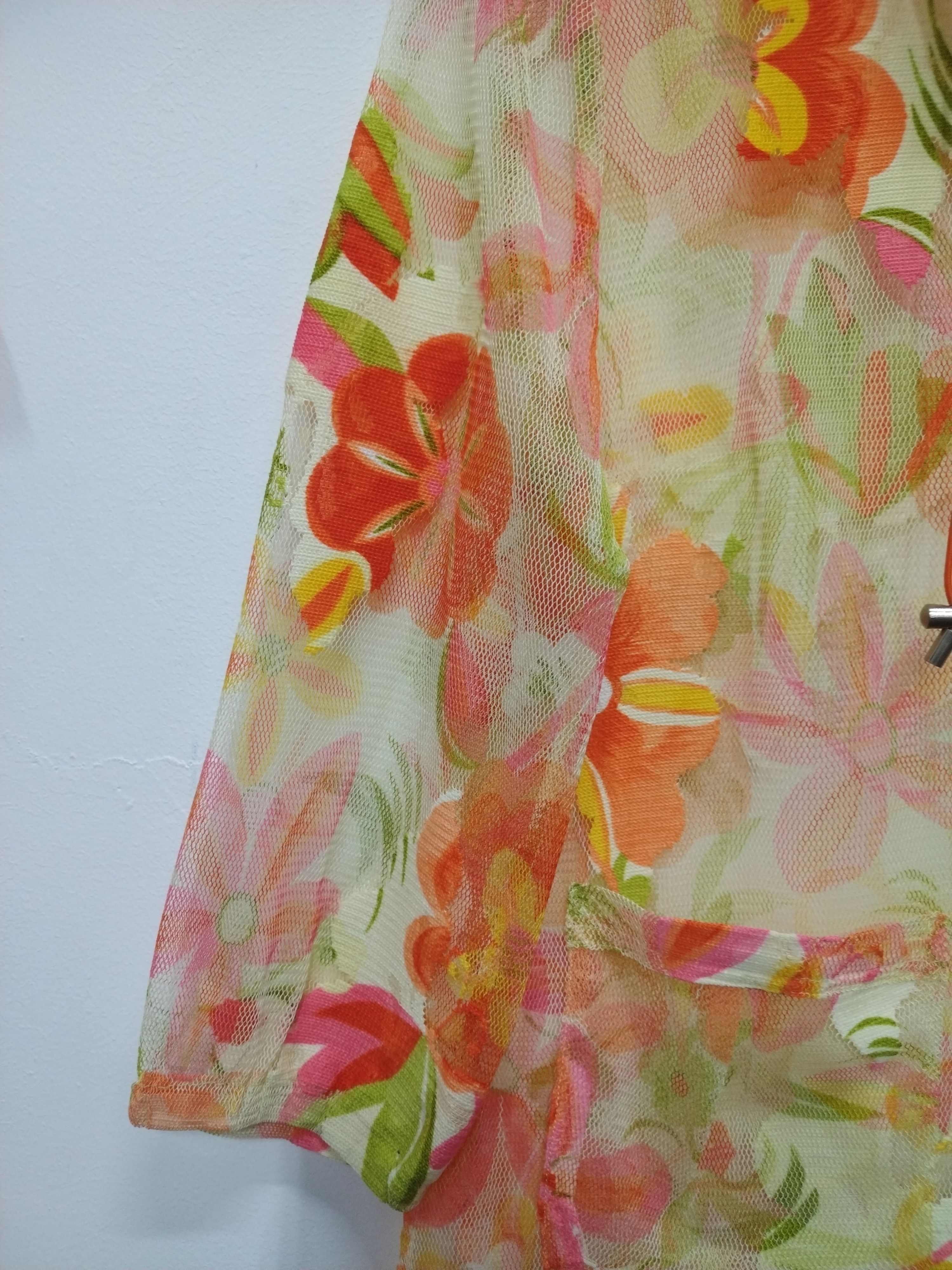Other AWESOME CROCODILE LADIES ZIPPER MESHTOP NICE FLORAL JACKET Size L / US 10 / IT 46 - 5 Thumbnail