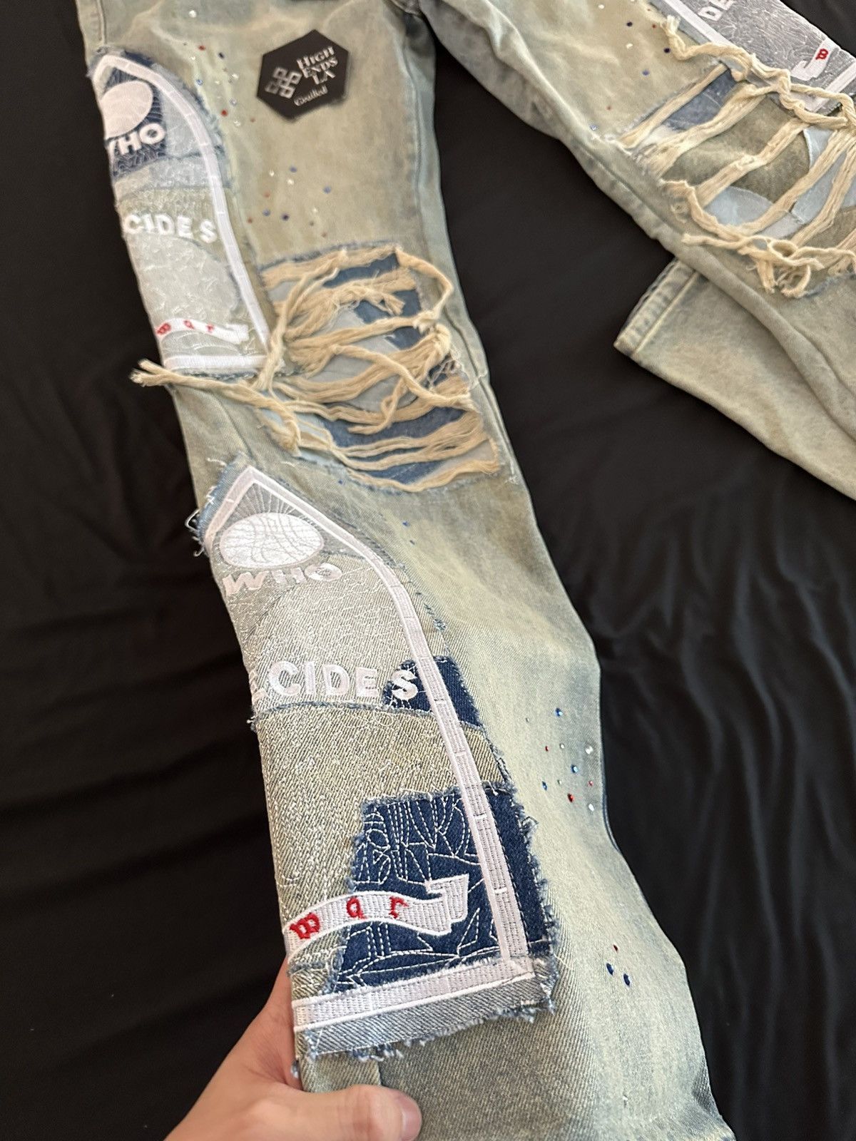 Who Decides War Who Decides War Blown Patchwork Jeans Size US 34 / EU 50 - 4 Thumbnail