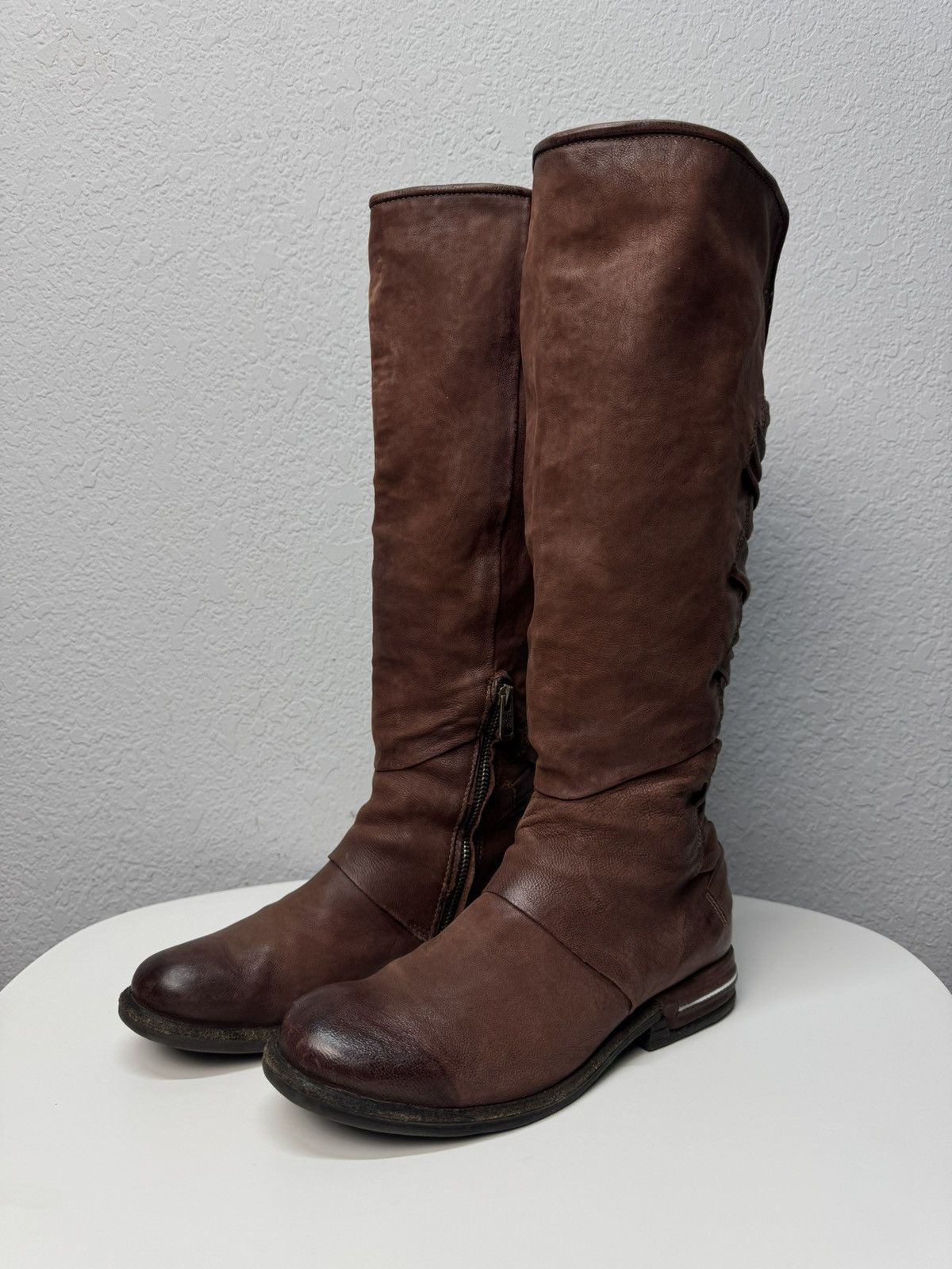 A.S.98 A.S.98 vintage leather tall boots italy rick owens style Size US 9 / IT 39 - 3 Thumbnail